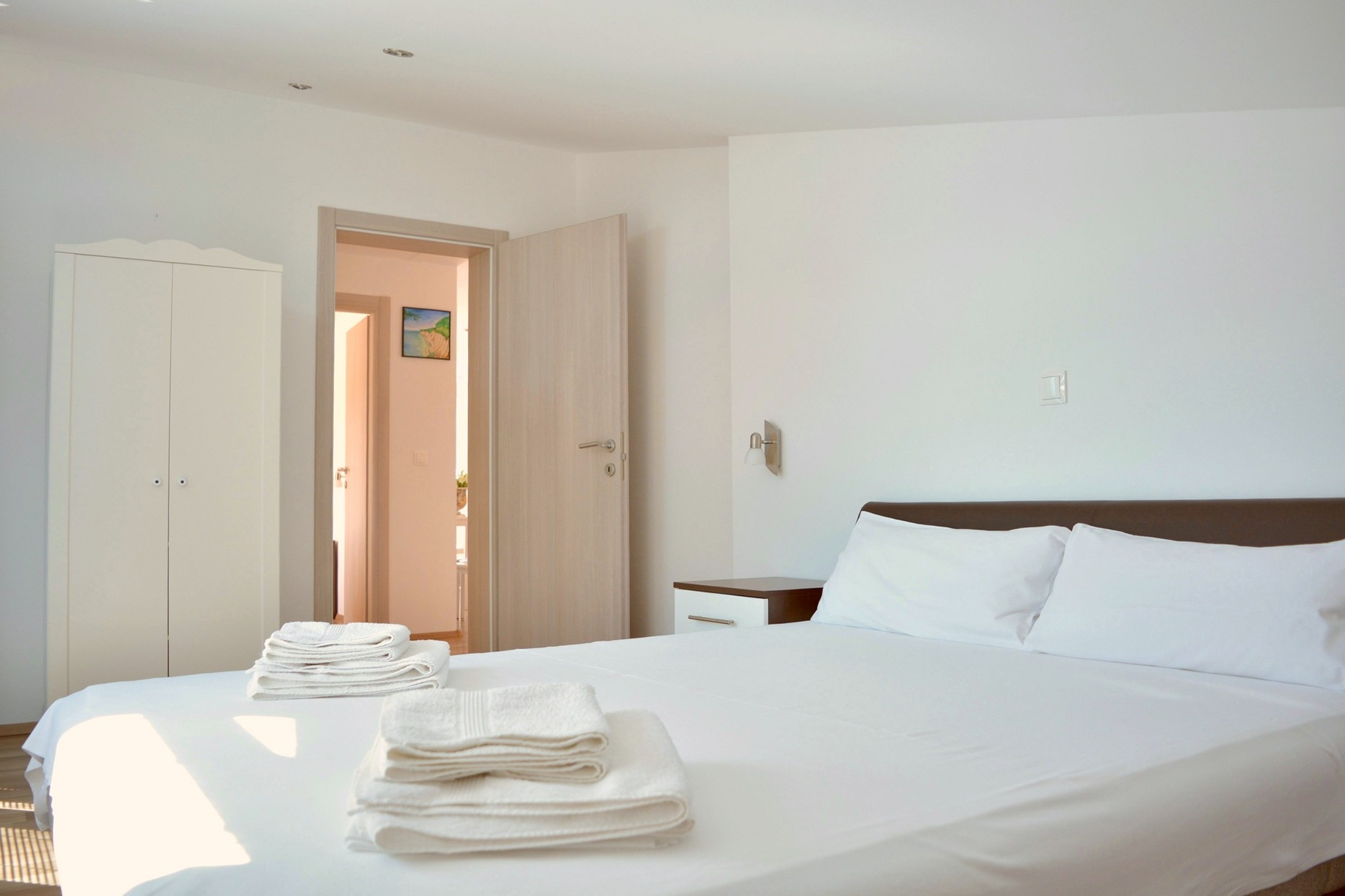 Two bedroom apartment with balcony and sea view Promajna, Makarska  A-d