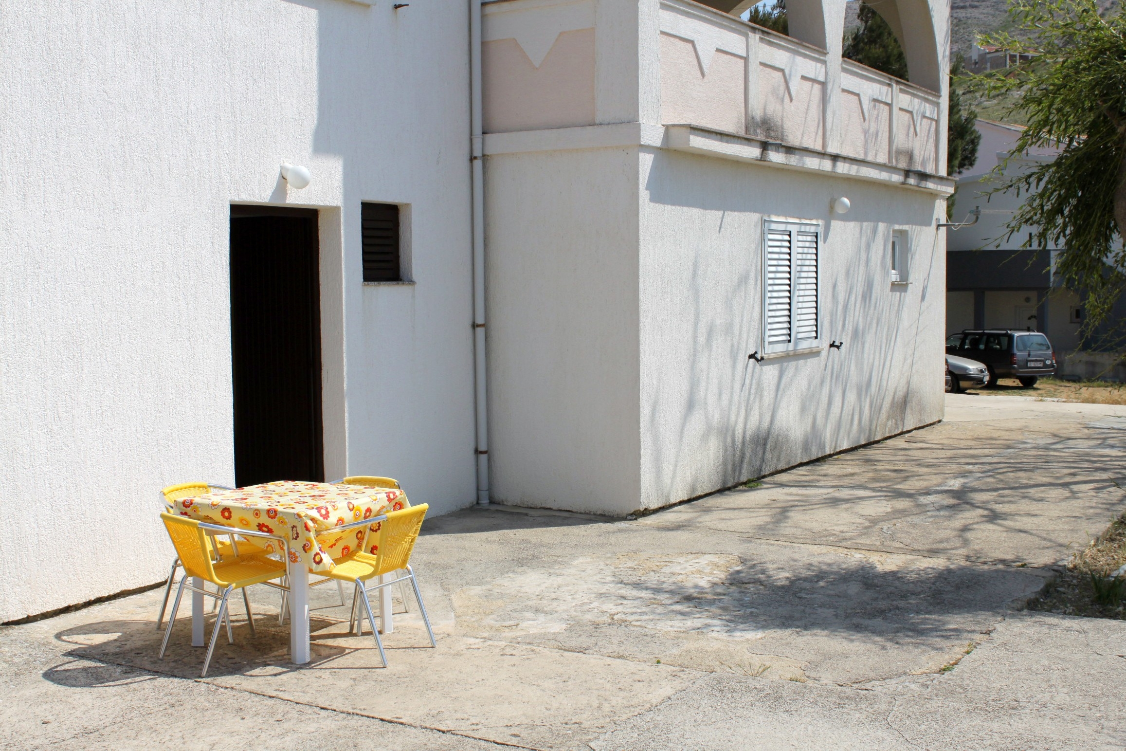 Studio flat with terrace and sea view Metajna, Pag  AS-b