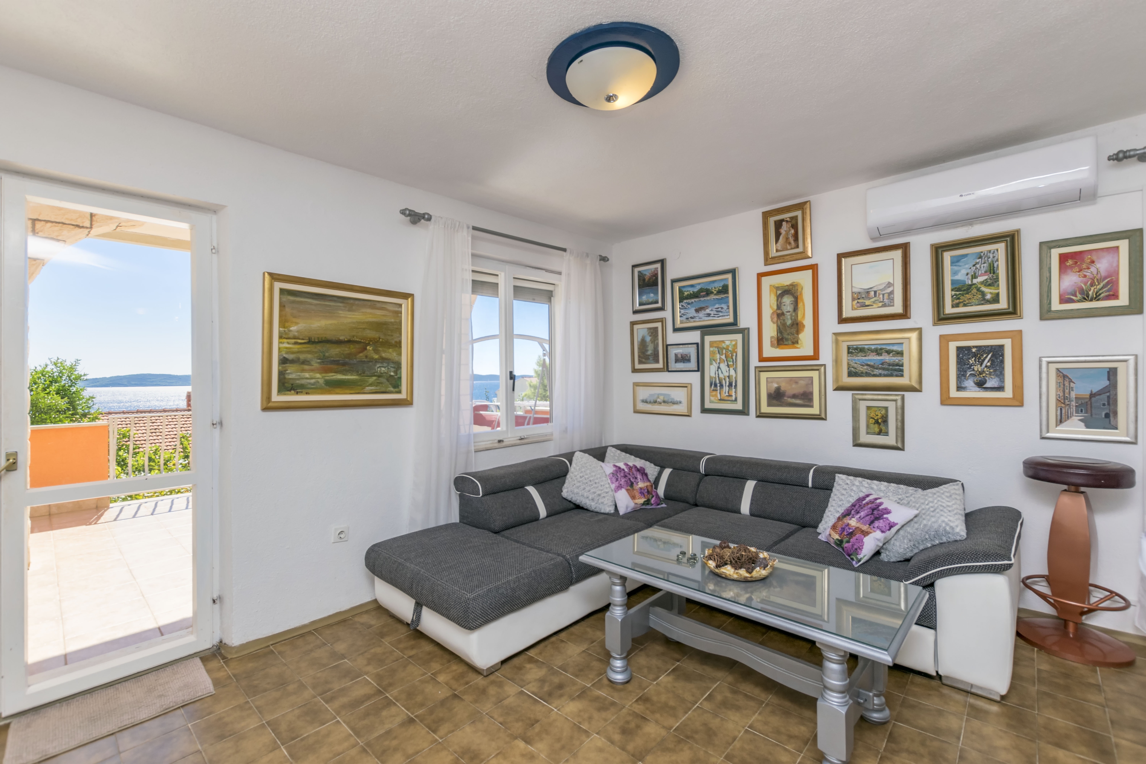 Two bedroom apartment with terrace and sea view Rastići, Čiovo (A-2080-a)