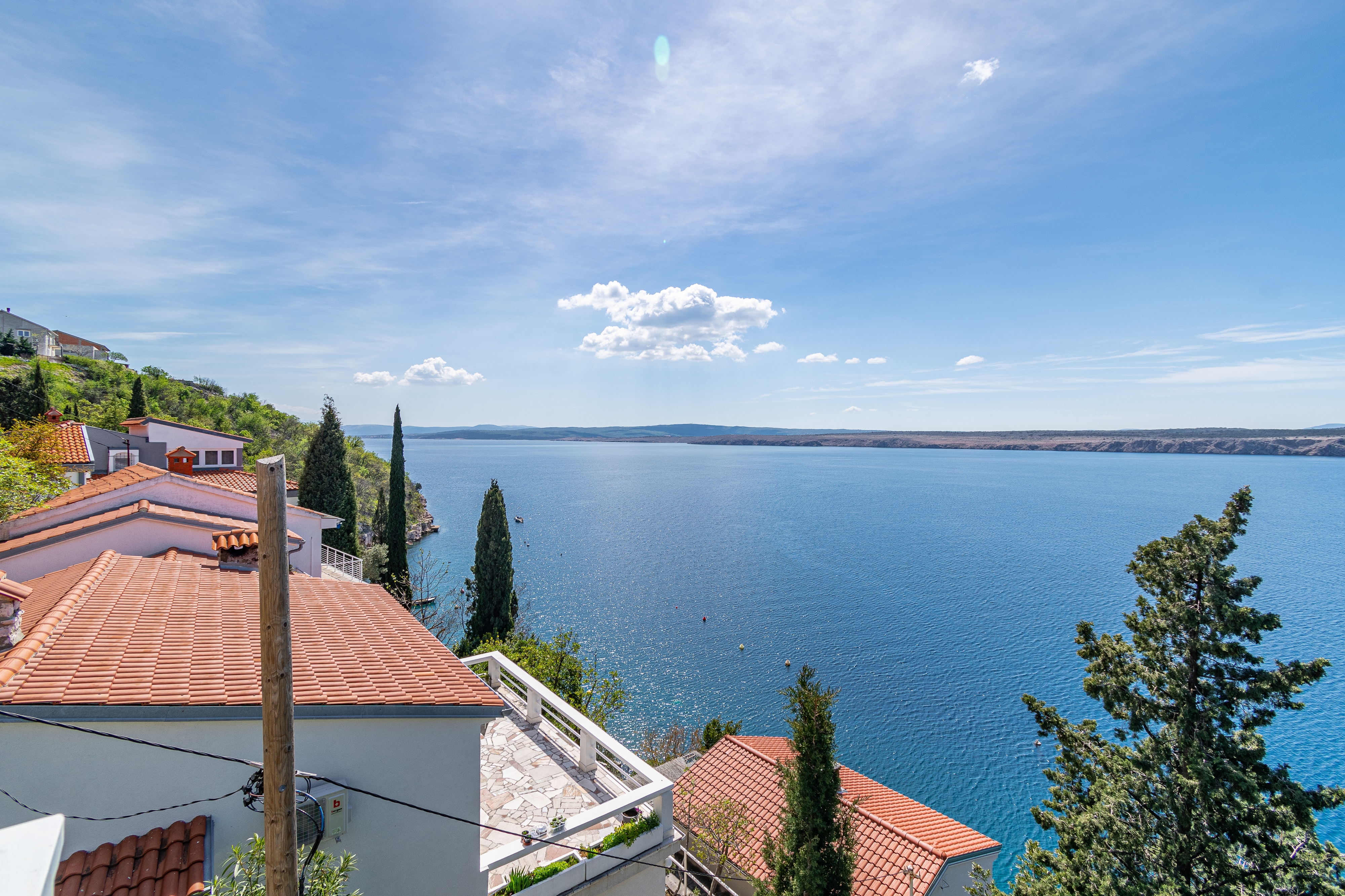 One bedroom apartment with terrace and sea view Jadranovo, Crikvenica  A-a