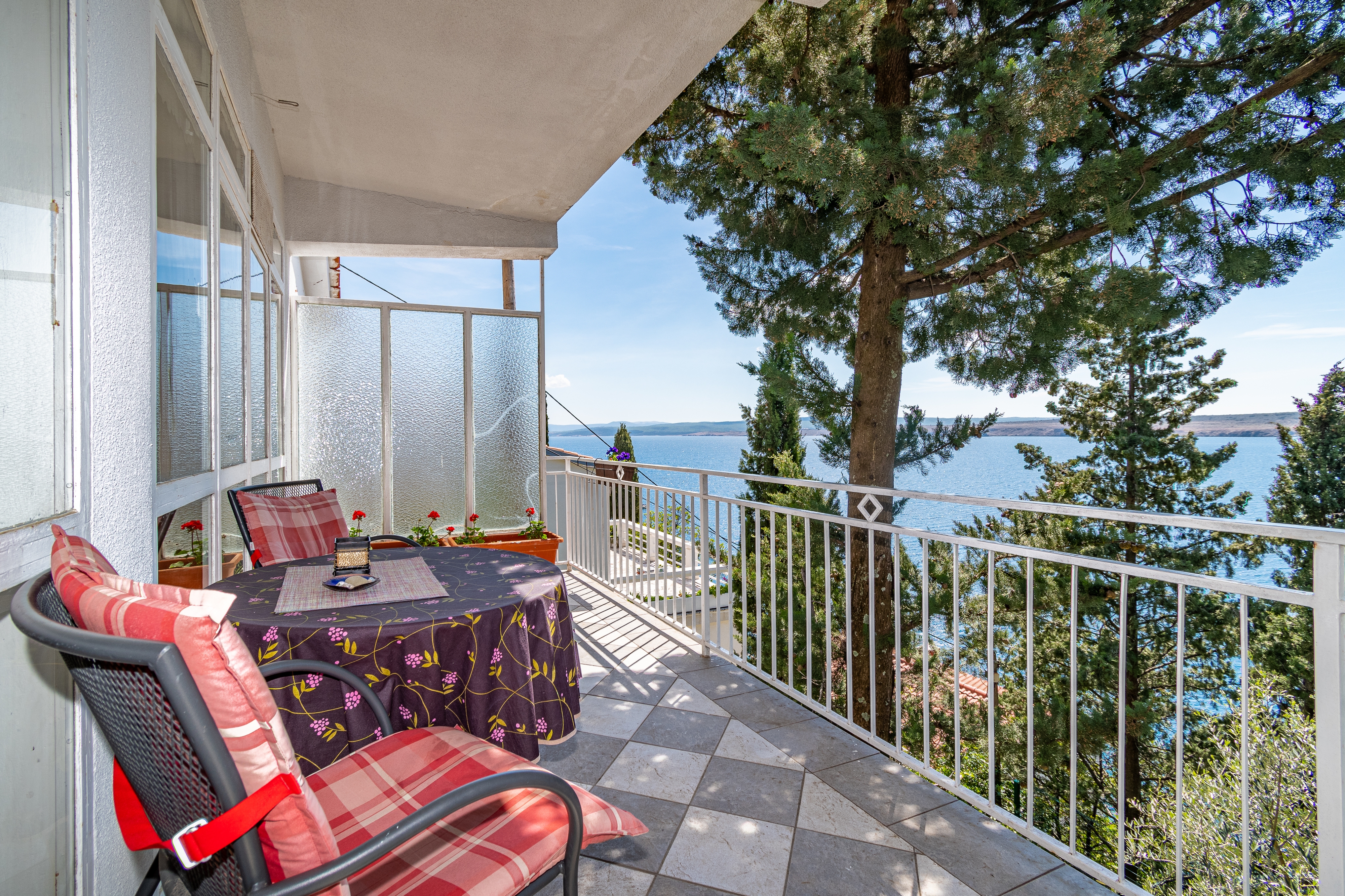 One bedroom apartment with terrace and sea view Jadranovo, Crikvenica  A-b