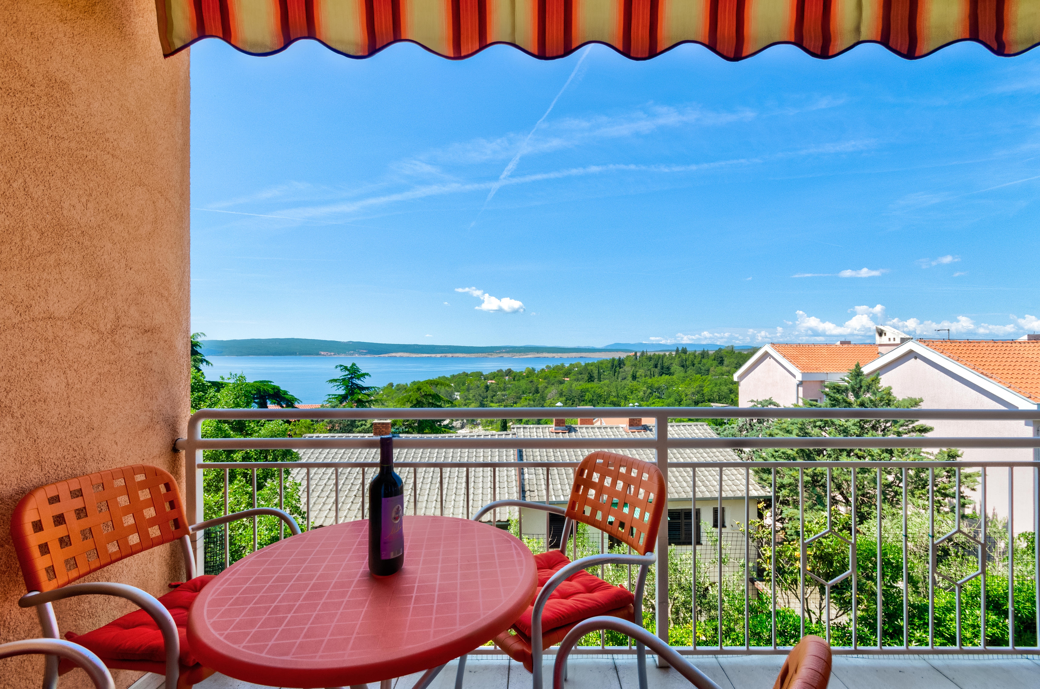 One bedroom apartment with balcony and sea view Dramalj, Crikvenica  A-a