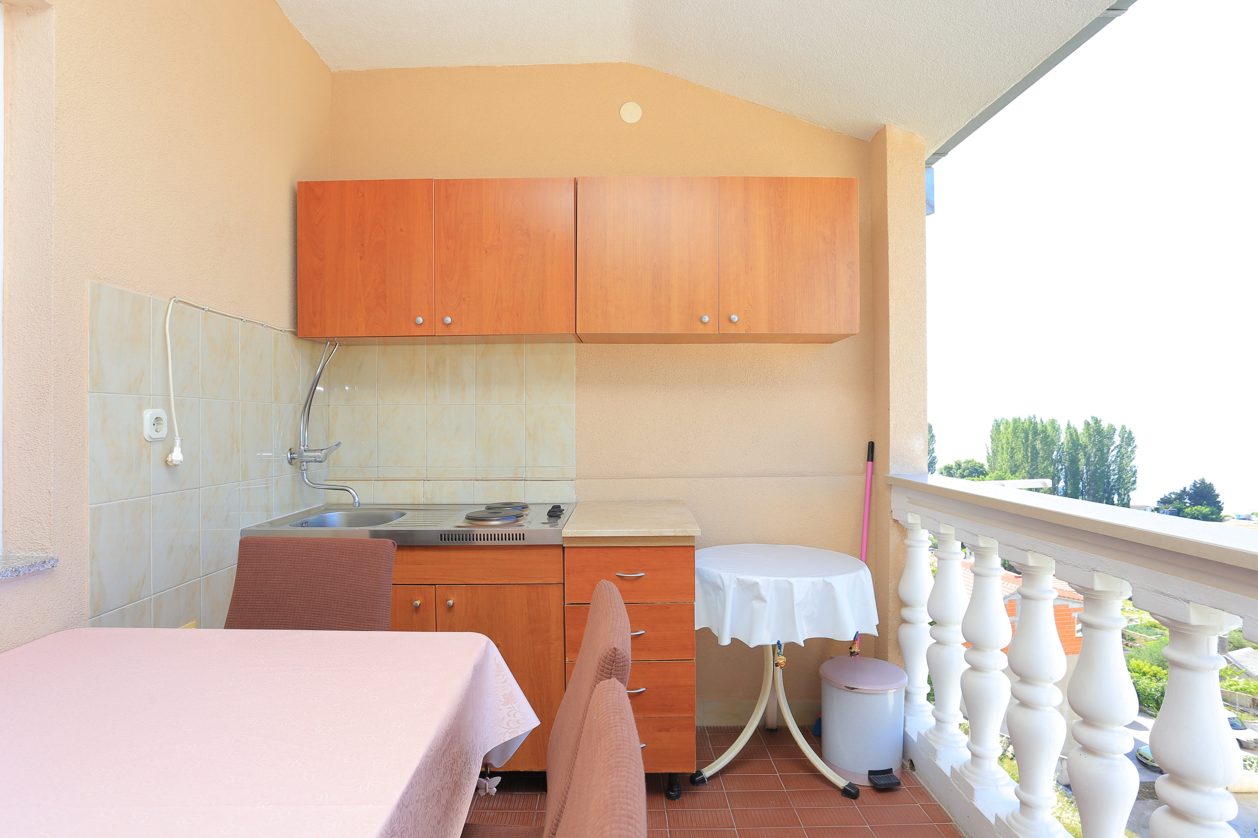 Two bedroom apartment with terrace and sea view Duće, Omiš  A-c
