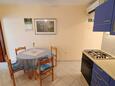 Prižba, Dining room in the apartment, air condition available and WiFi.