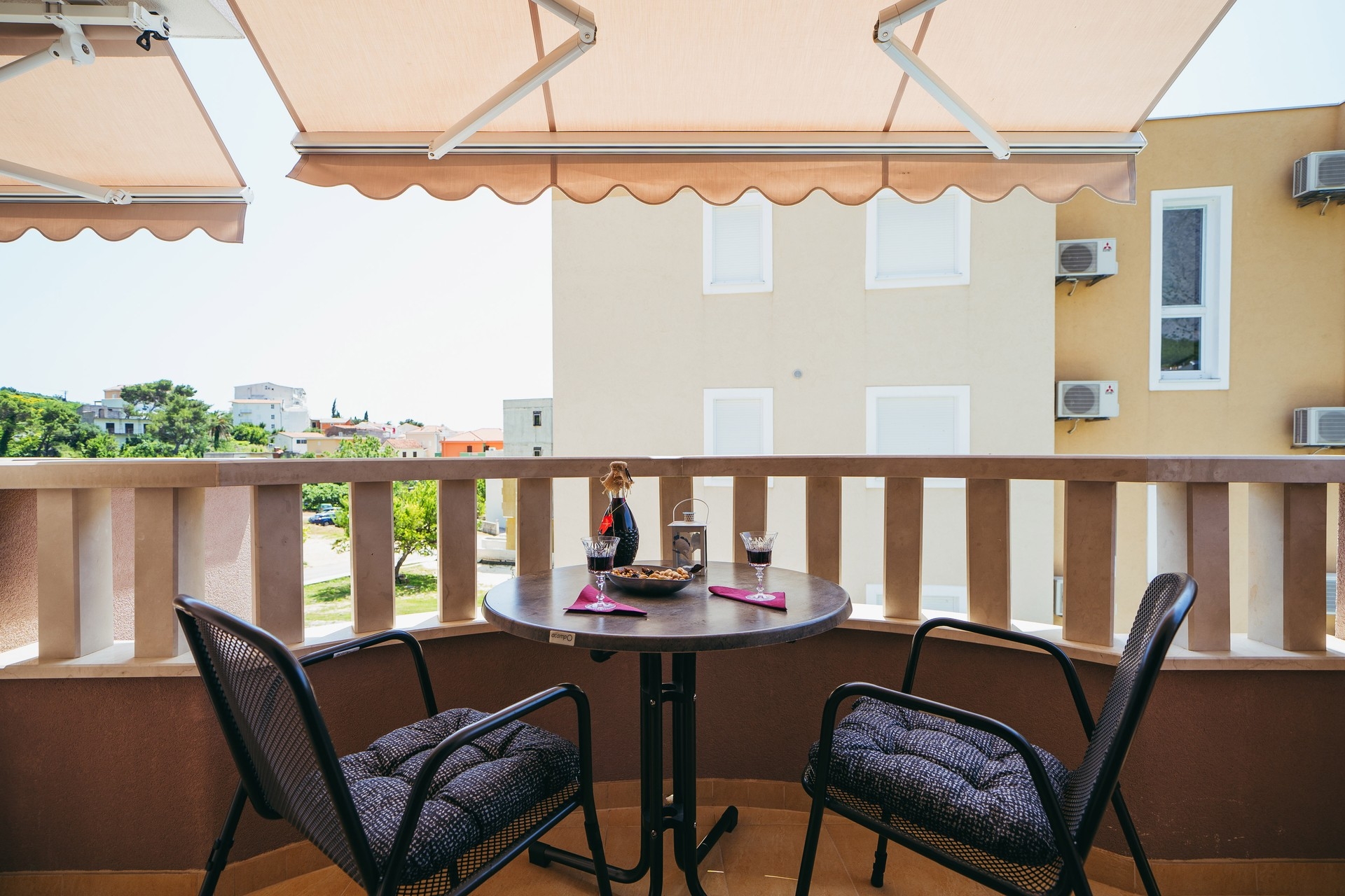 Studio flat with balcony Promajna, Makarska  AS-b