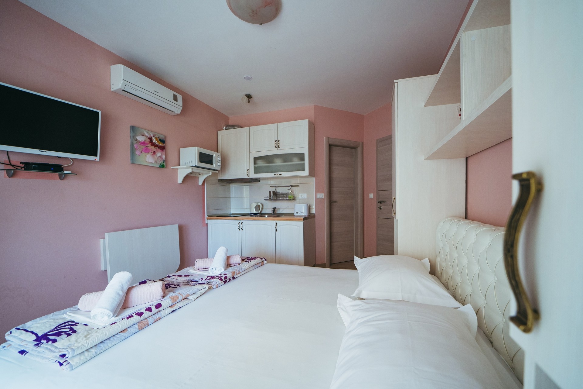 Studio flat with balcony Promajna, Makarska  AS-b