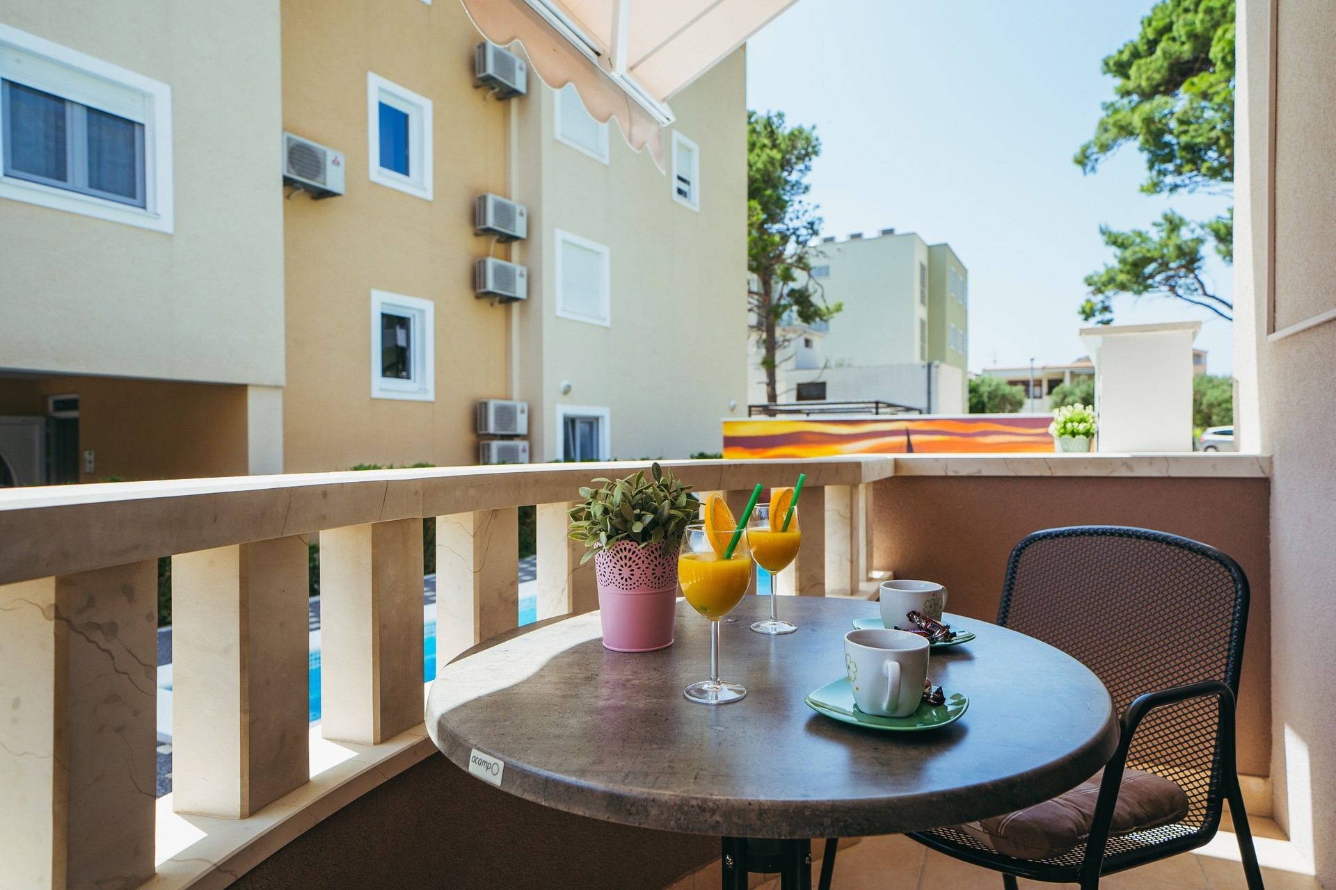 Studio flat with balcony Promajna, Makarska  AS-c