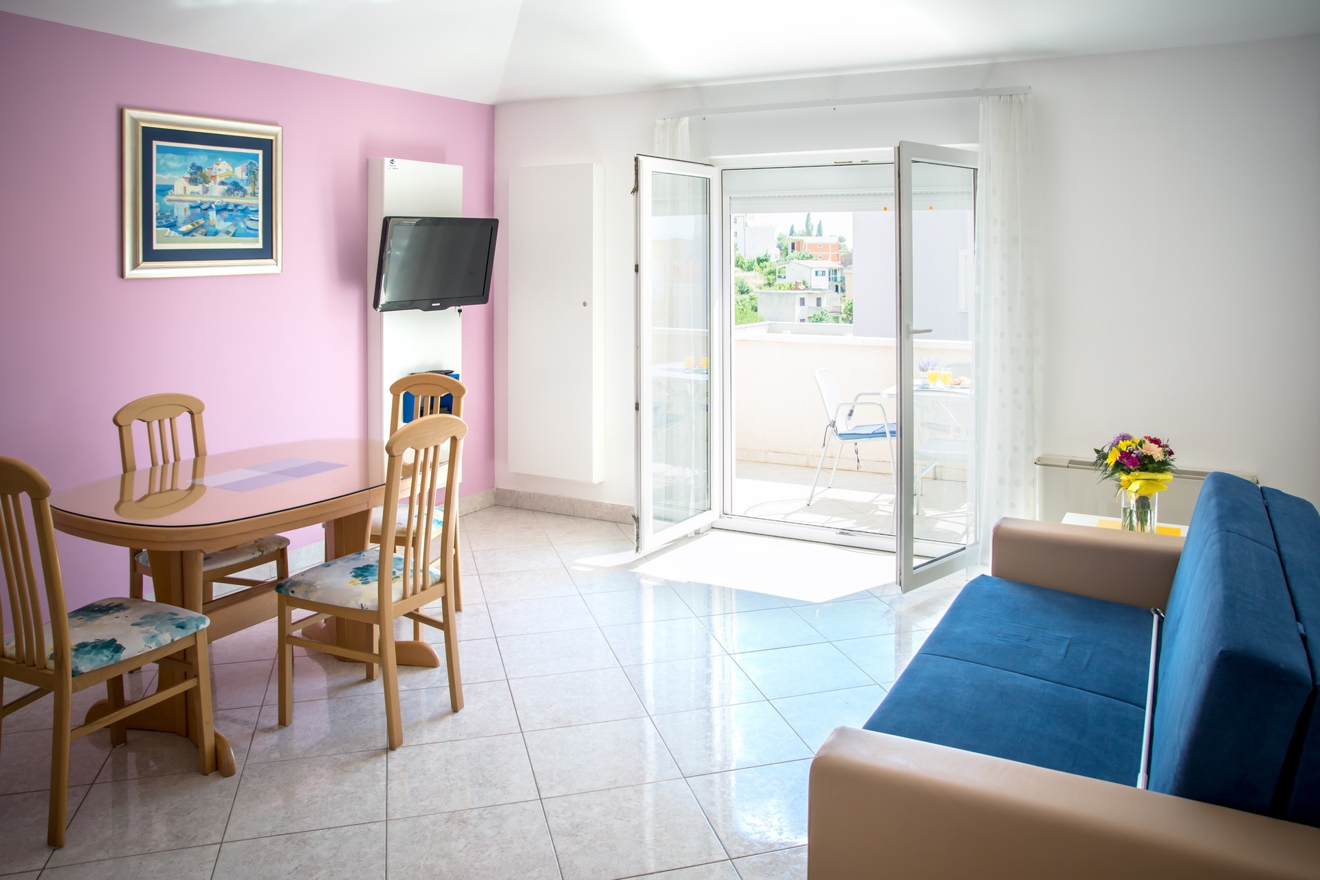 One bedroom apartment with terrace Promajna, Makarska  A-a