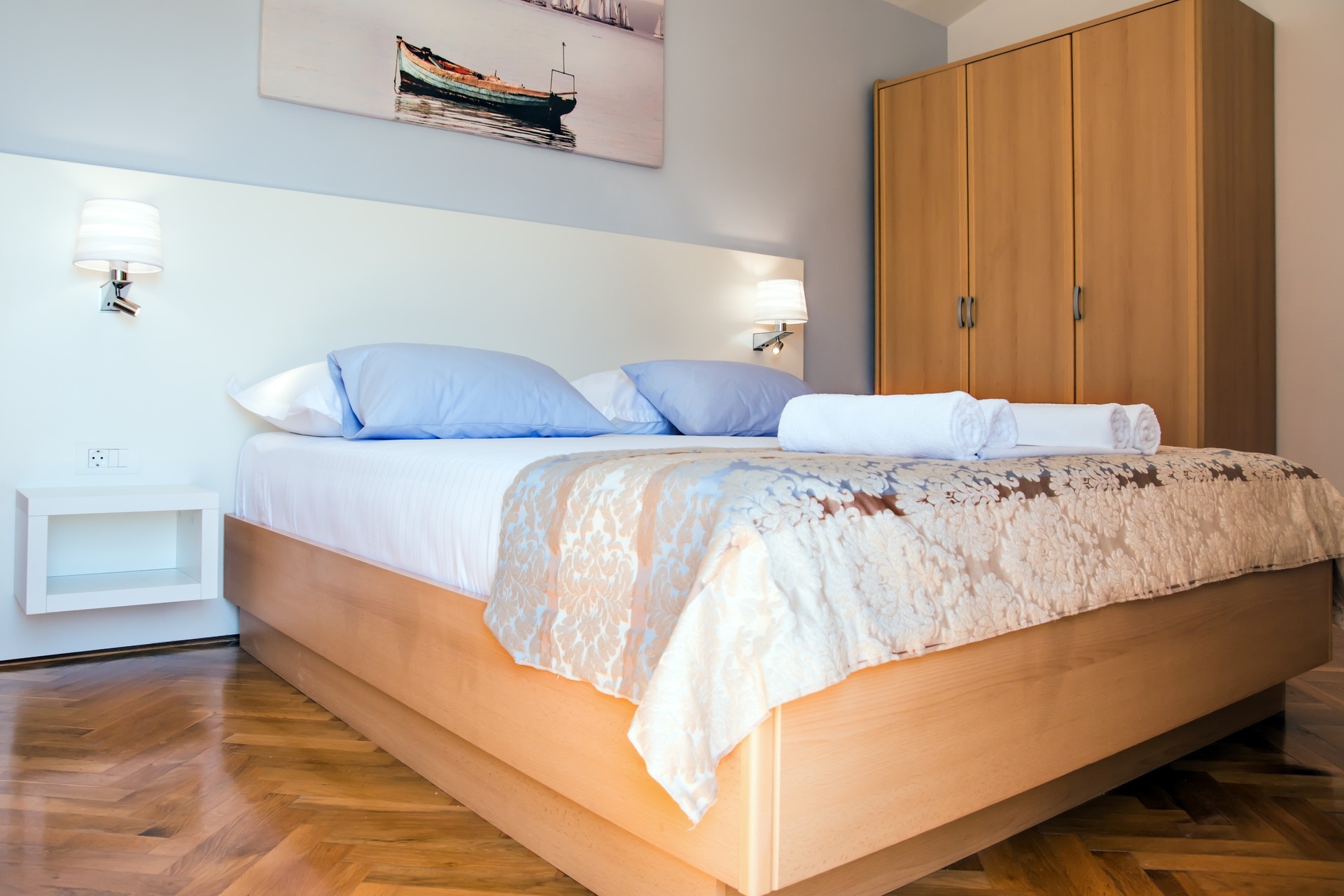 One bedroom apartment with terrace Promajna, Makarska  A-b