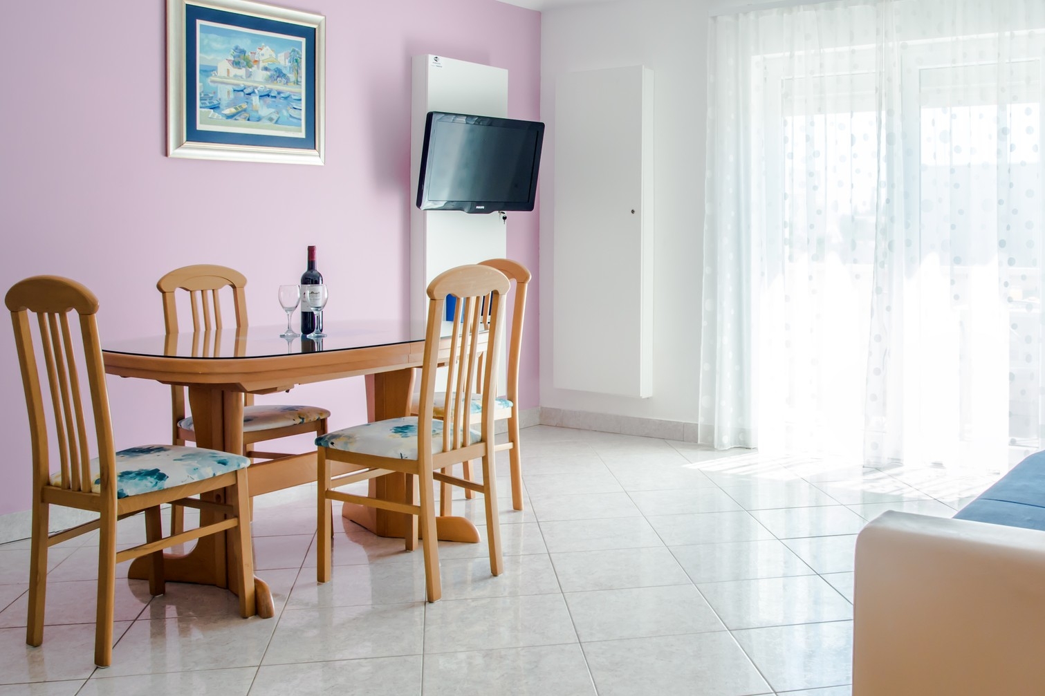 One bedroom apartment with terrace Promajna, Makarska  A-c
