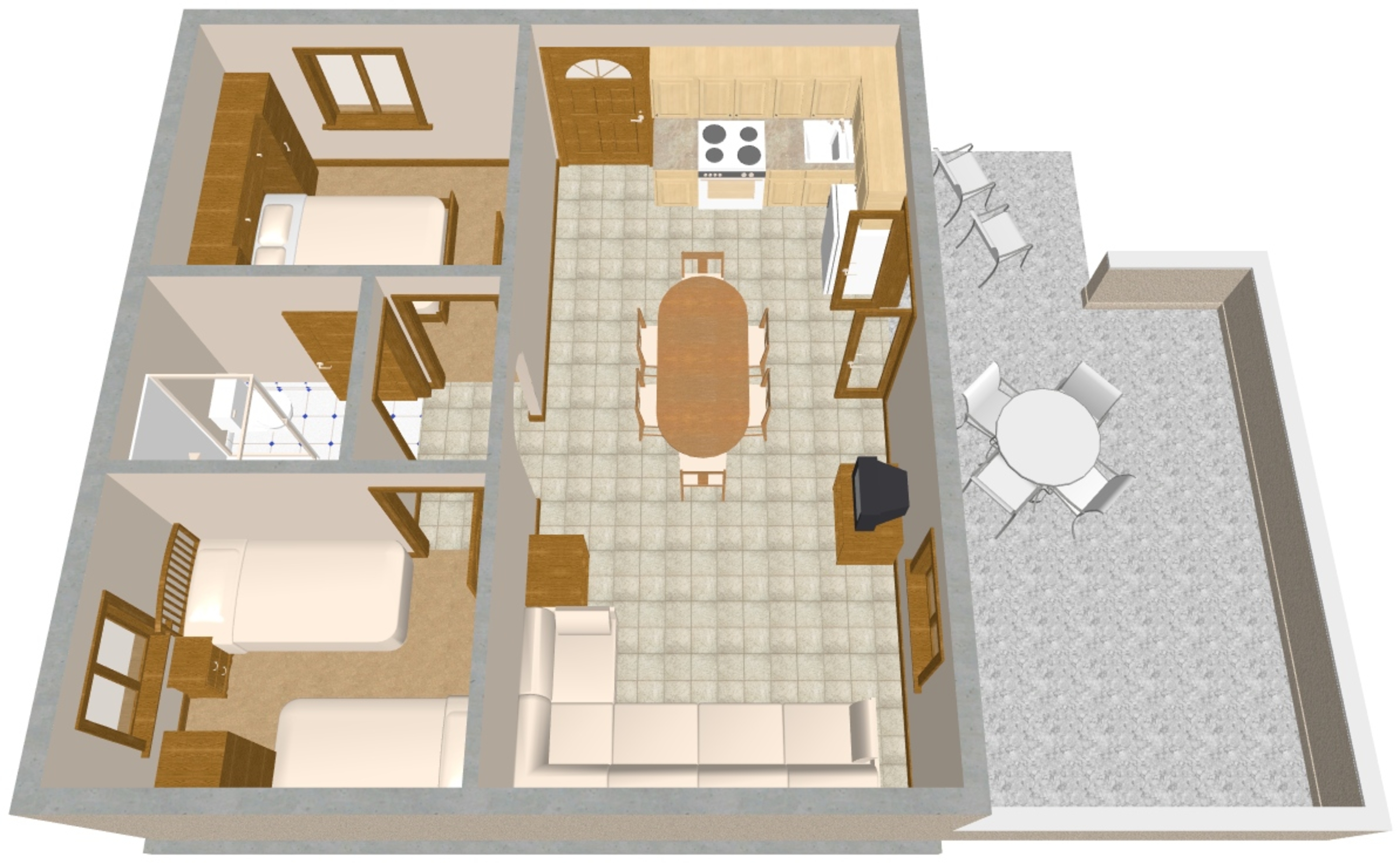 Two bedroom apartment with terrace and sea view Nečujam, Šolta  A-a