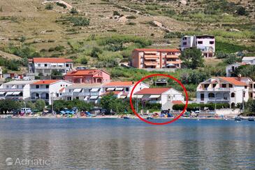 Property Metajna, Pag, Property 209 - Apartments near sea with sandy beach.