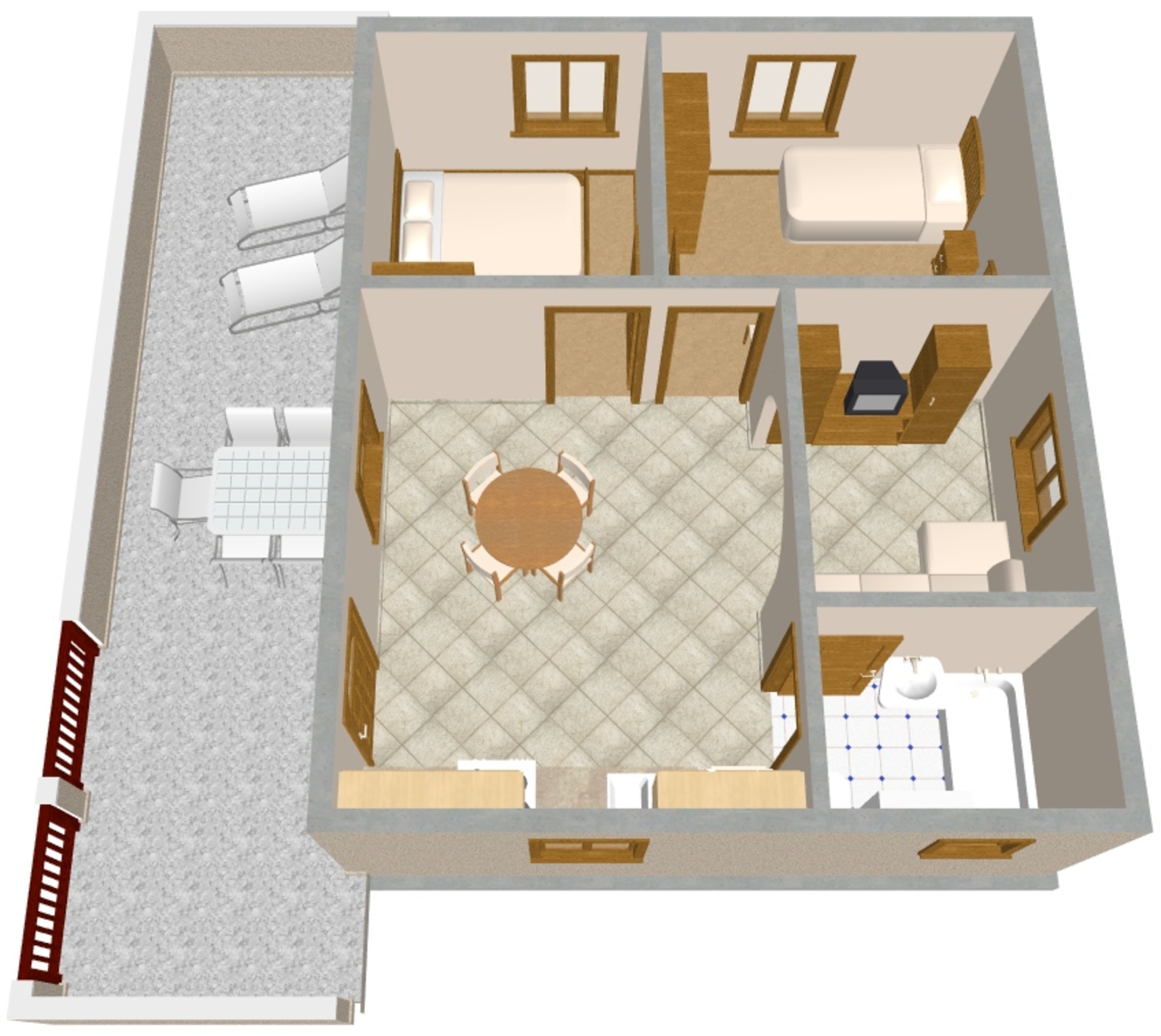 Two bedroom apartment with terrace and sea view Nečujam, Šolta  A-a