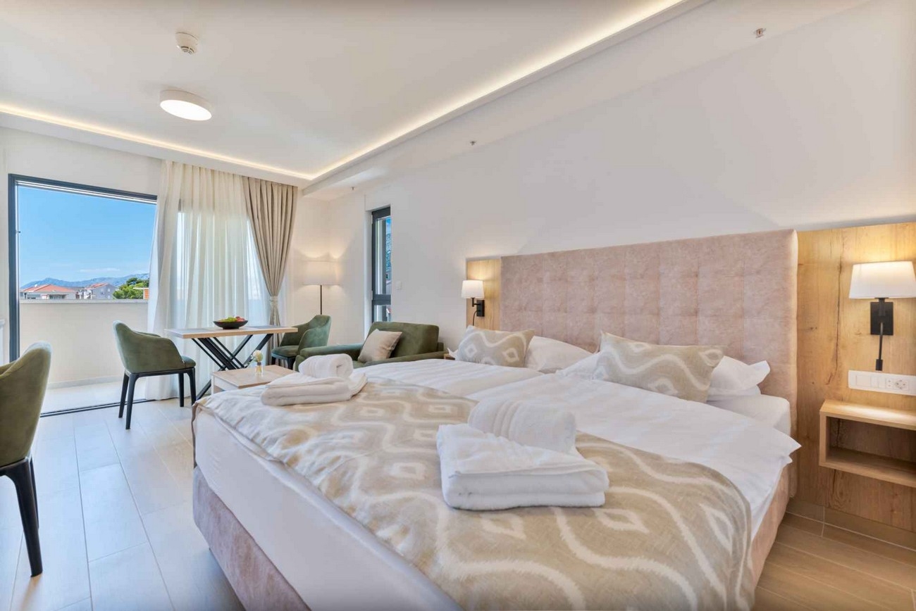 Studio flat with balcony and sea view Promajna, Makarska  AS-n