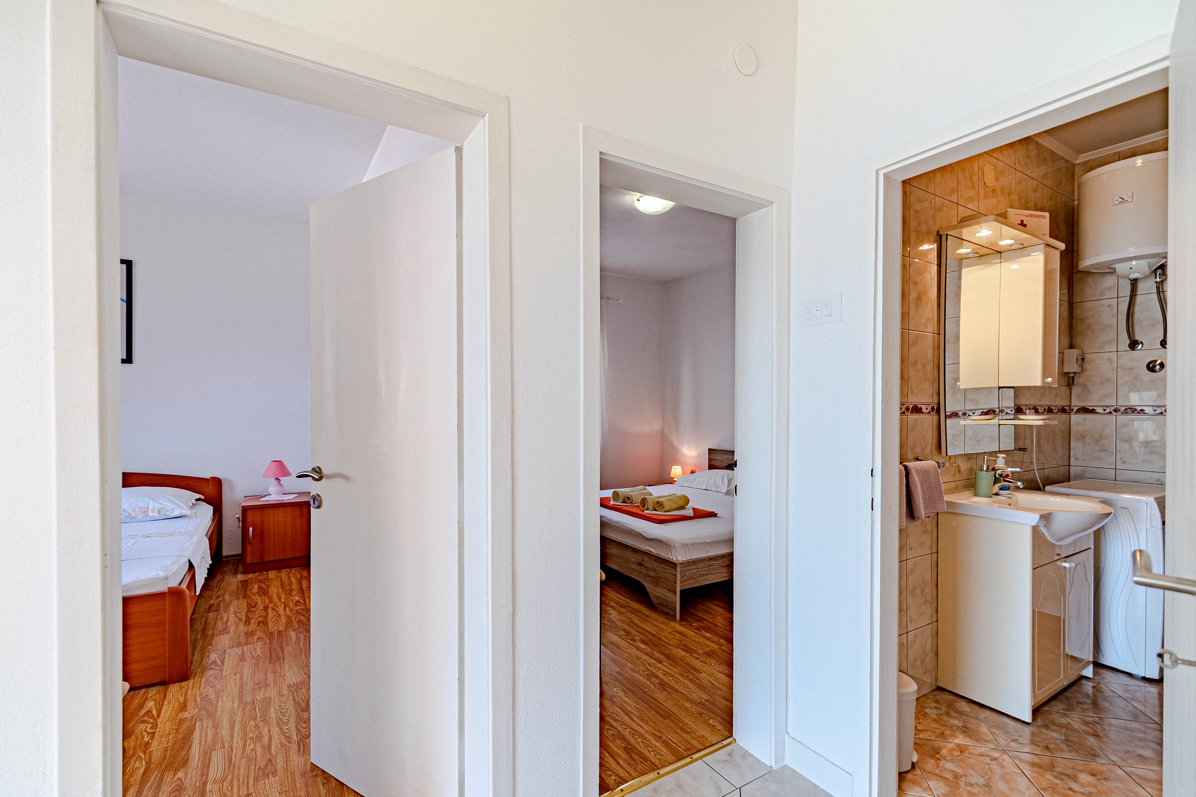 Two bedroom apartment with terrace and sea view Gršćica, Korčula  A-a