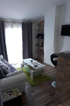 Mali Lošinj, Sala de estar in the apartment, air condition available y WiFi.