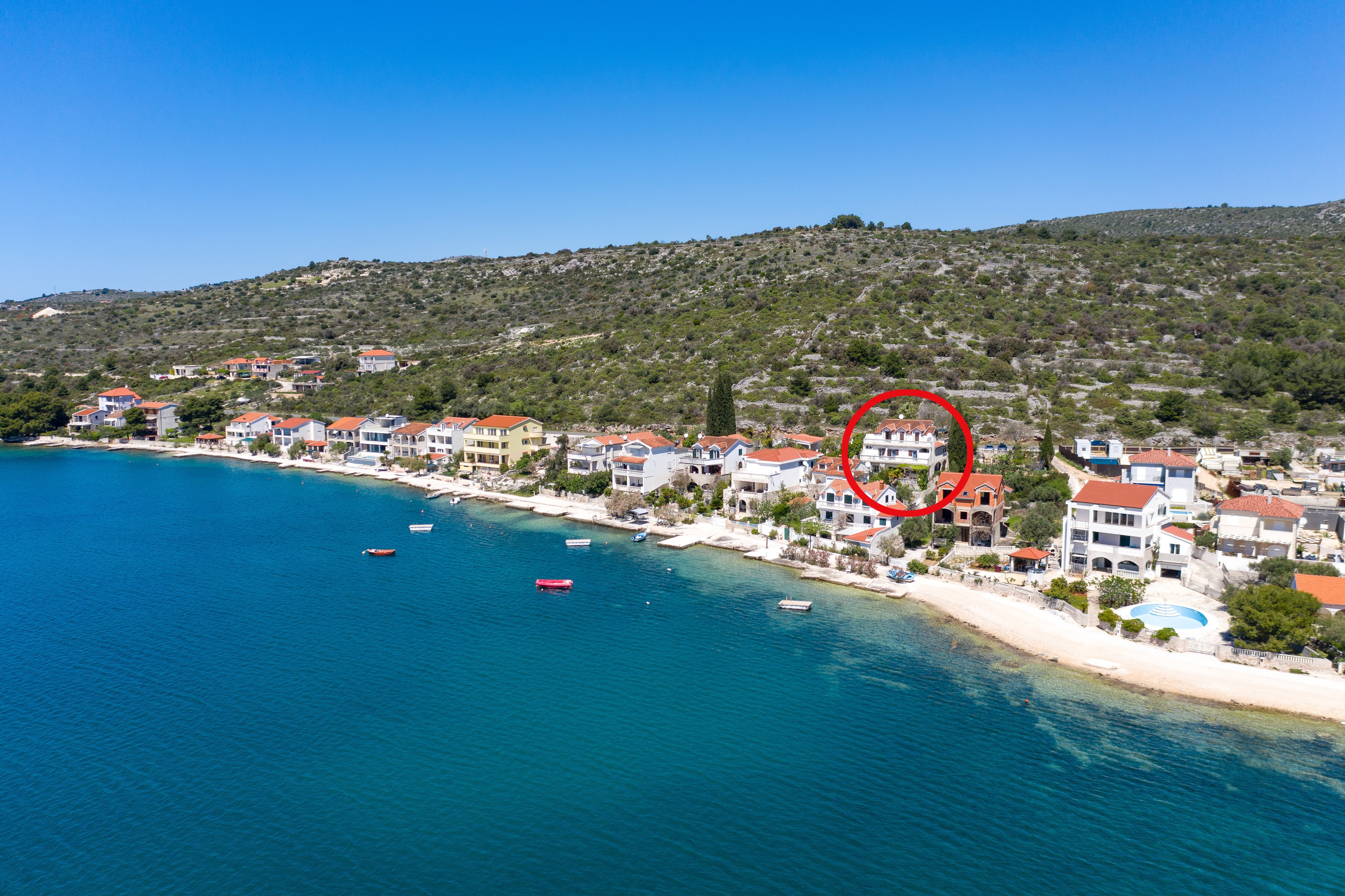 One bedroom apartment near beach Stupin Čeline, Rogoznica  A-c