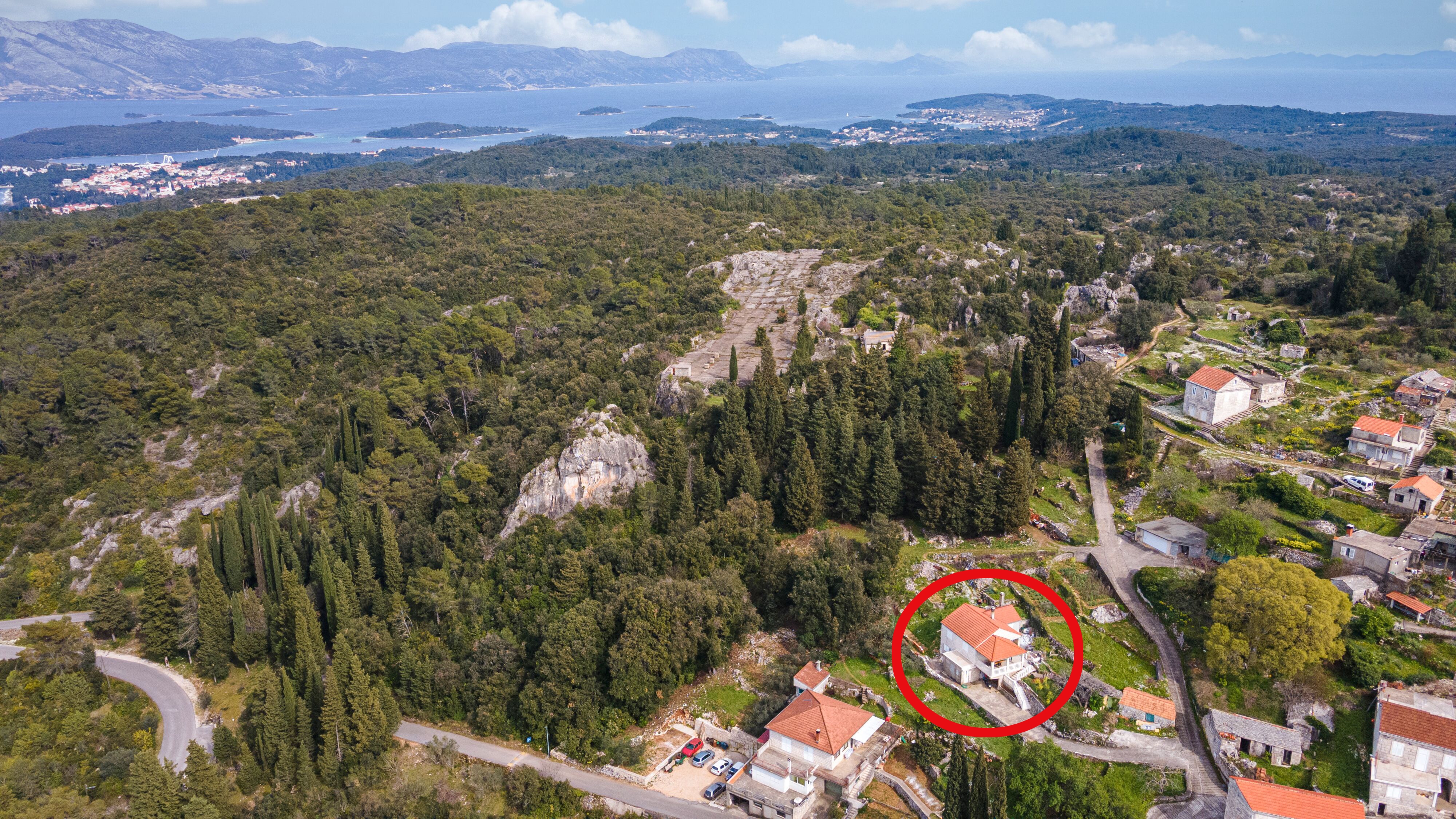 Two bedroom house with terrace Žrnovo, Korčula  K