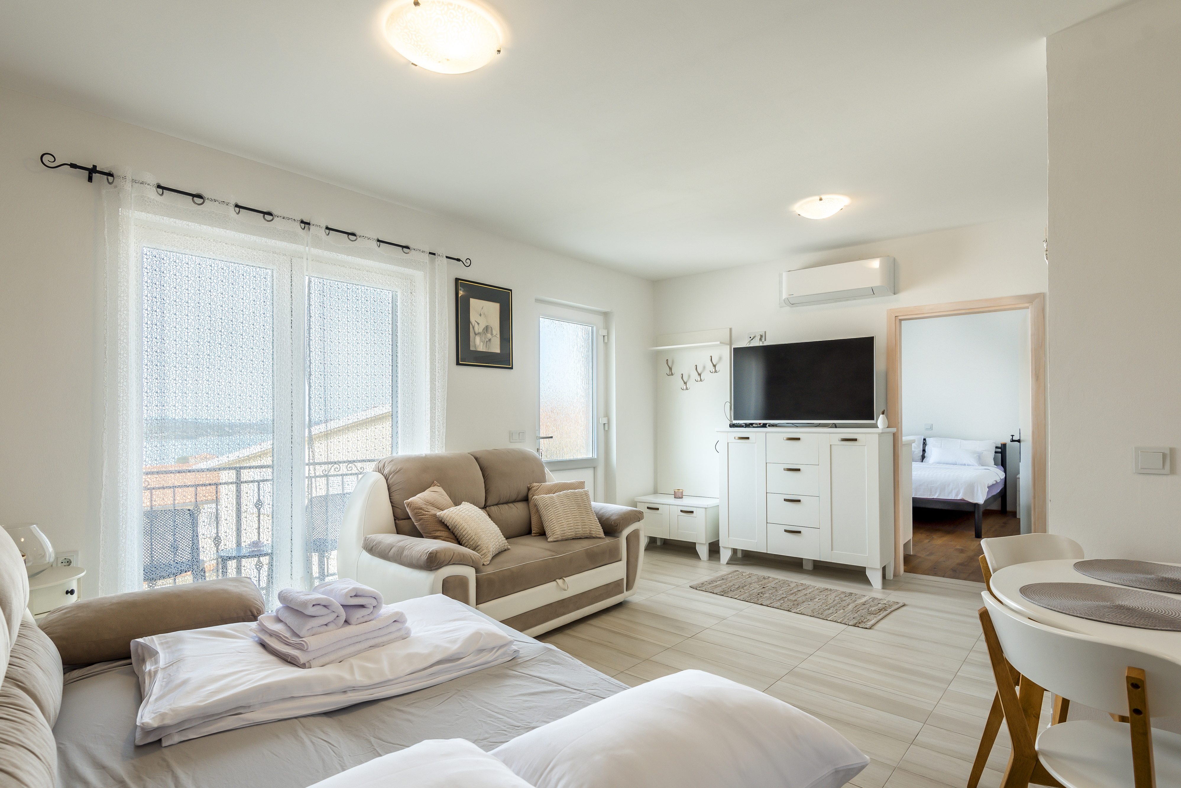 Dvosobni apartma Z balkonom in pogledom na morje Šibenik  A-a