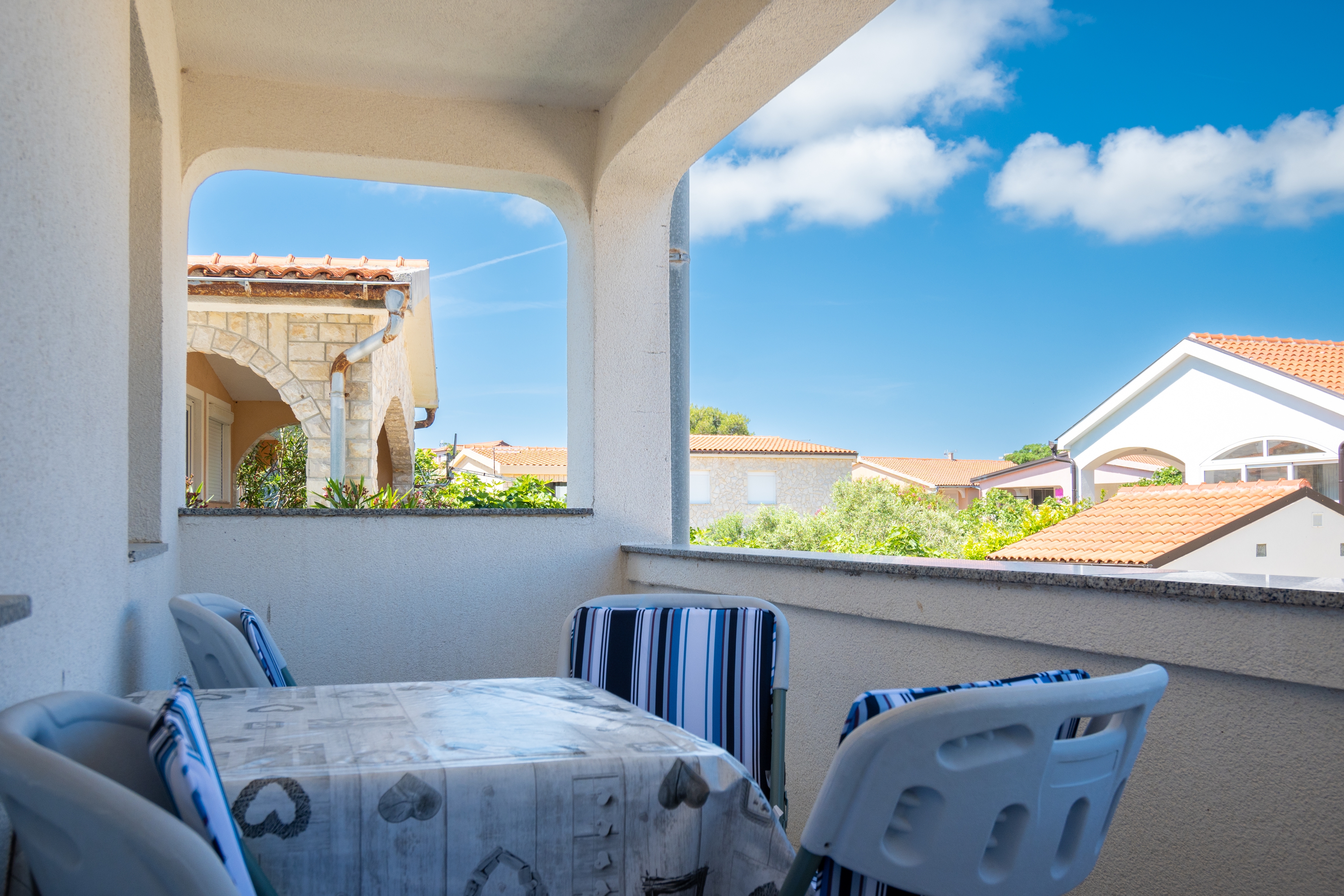 Two bedroom apartment with terrace and sea view Vir  A-a