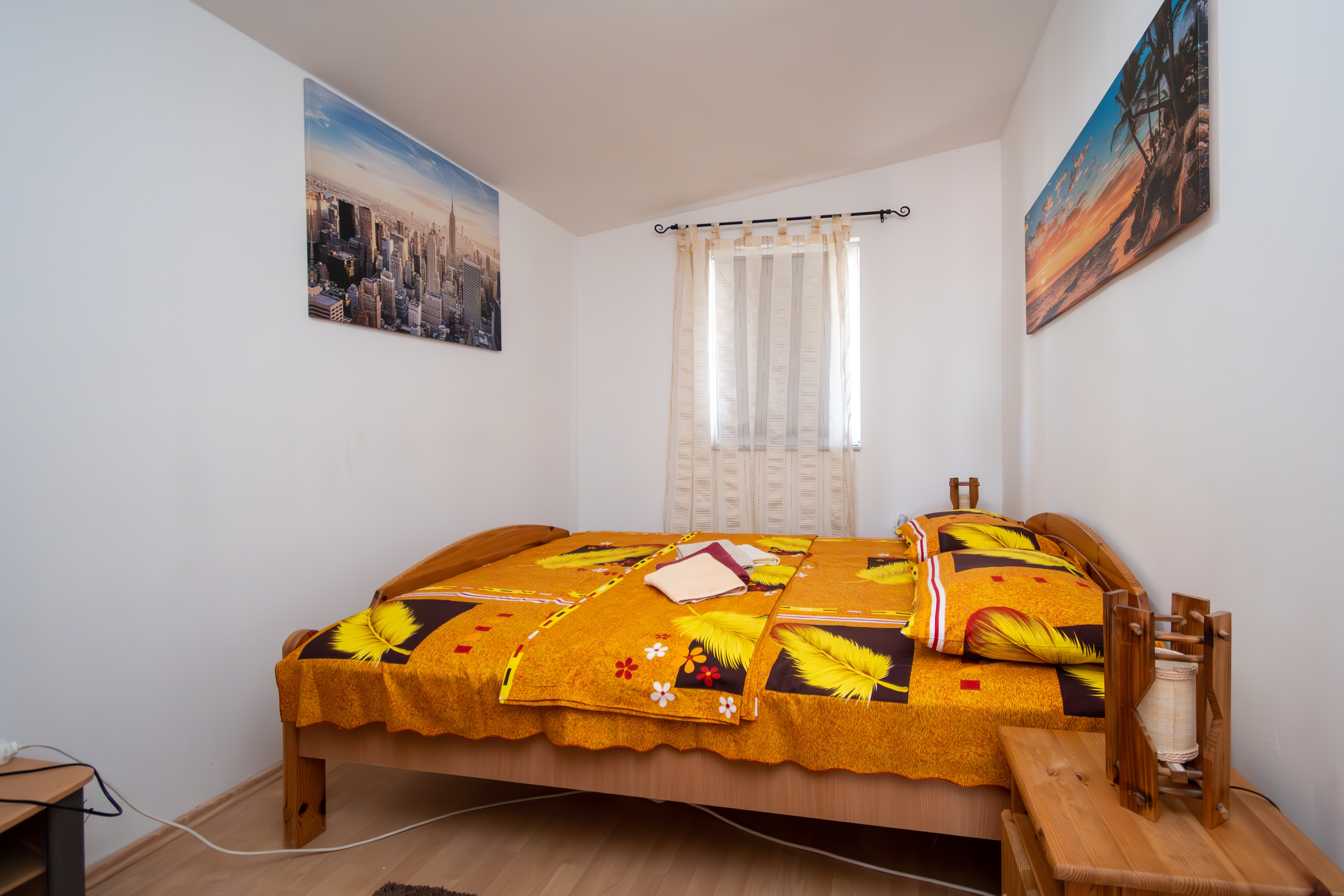 One bedroom apartment with terrace and sea view Vir  A-b
