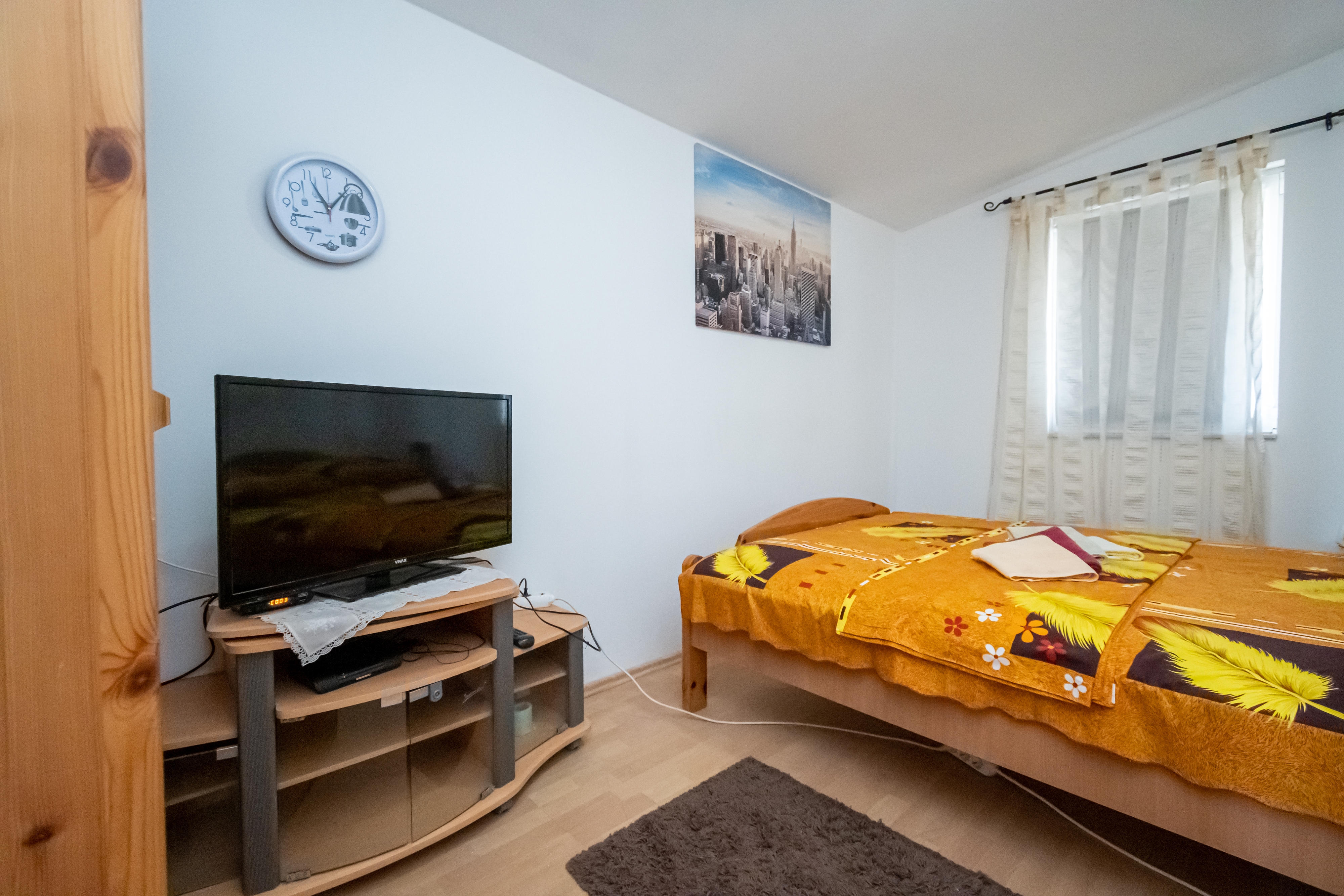 One bedroom apartment with terrace and sea view Vir  A-b