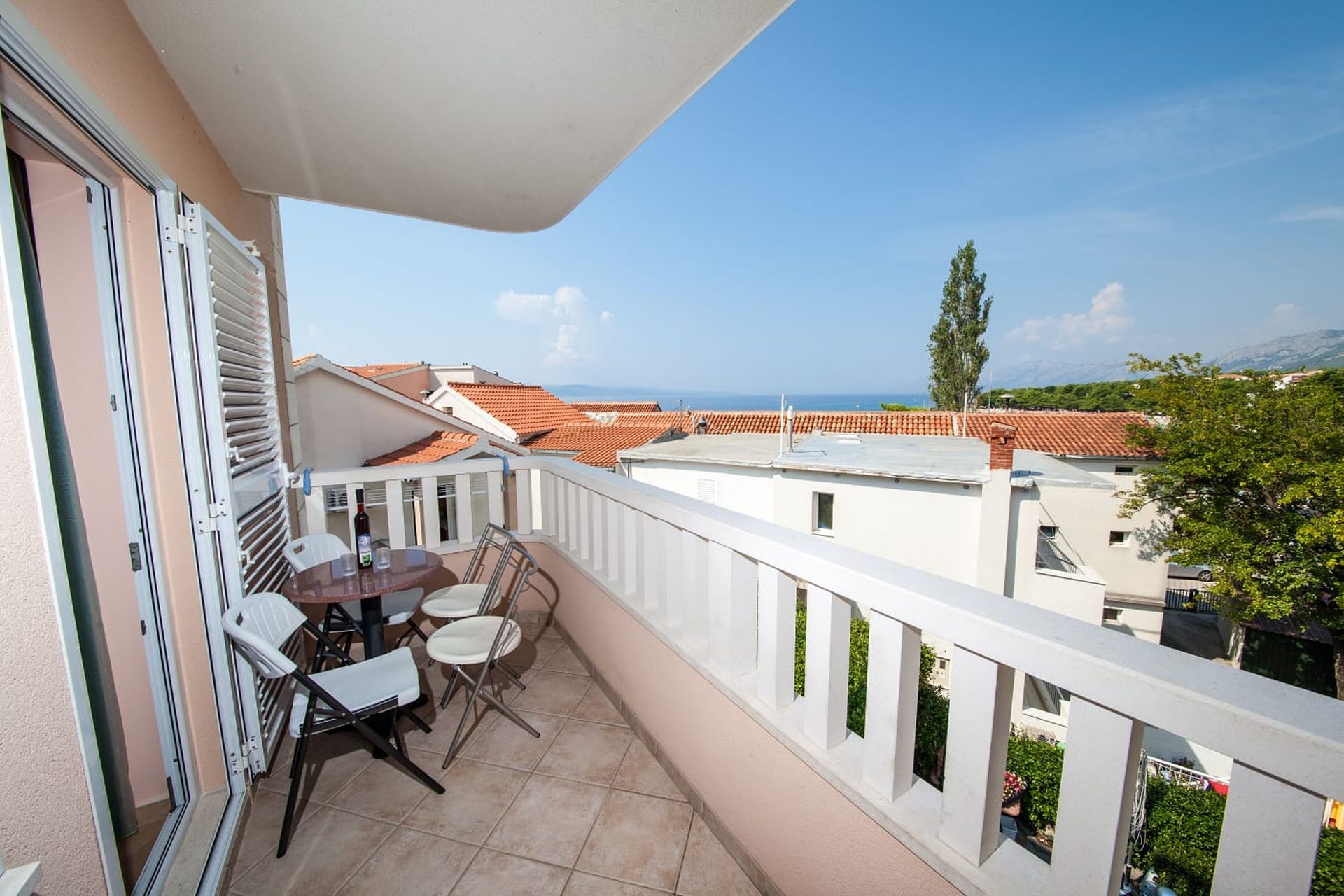 One bedroom apartment with balcony and sea view Promajna, Makarska  A-a