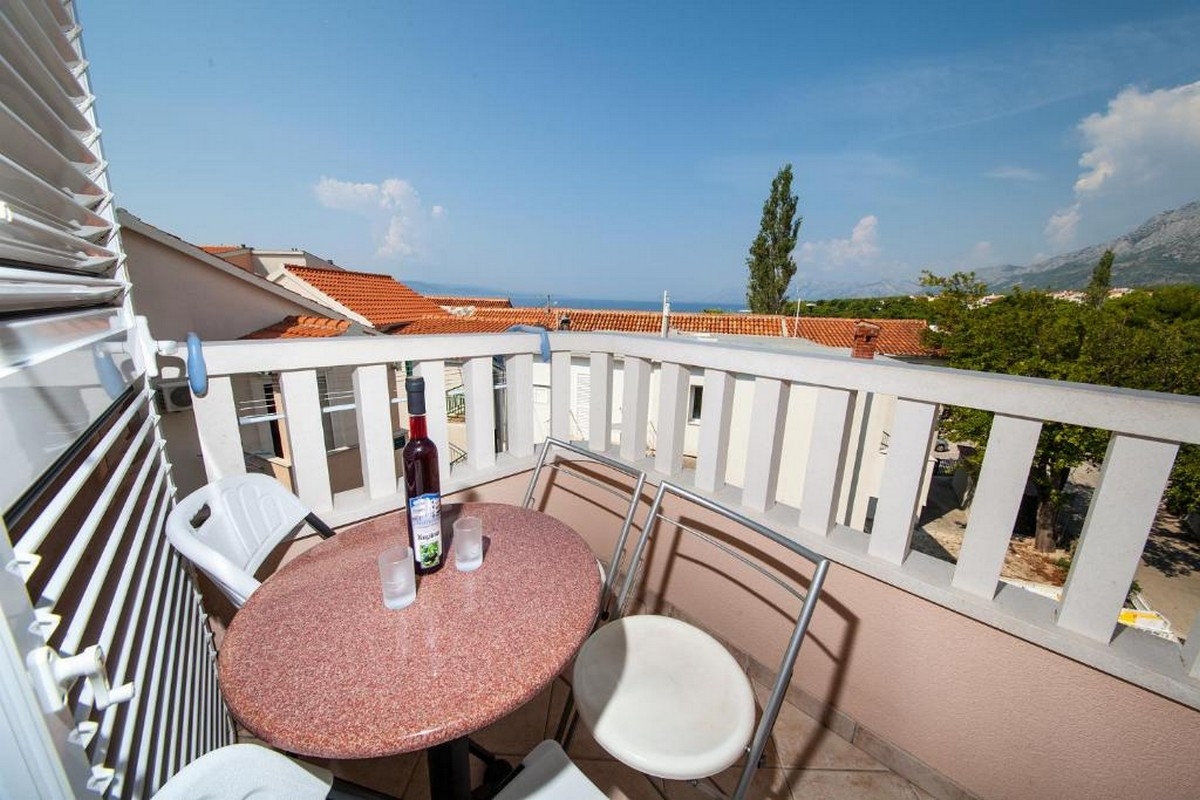 One bedroom apartment with balcony and sea view Promajna, Makarska  A-a