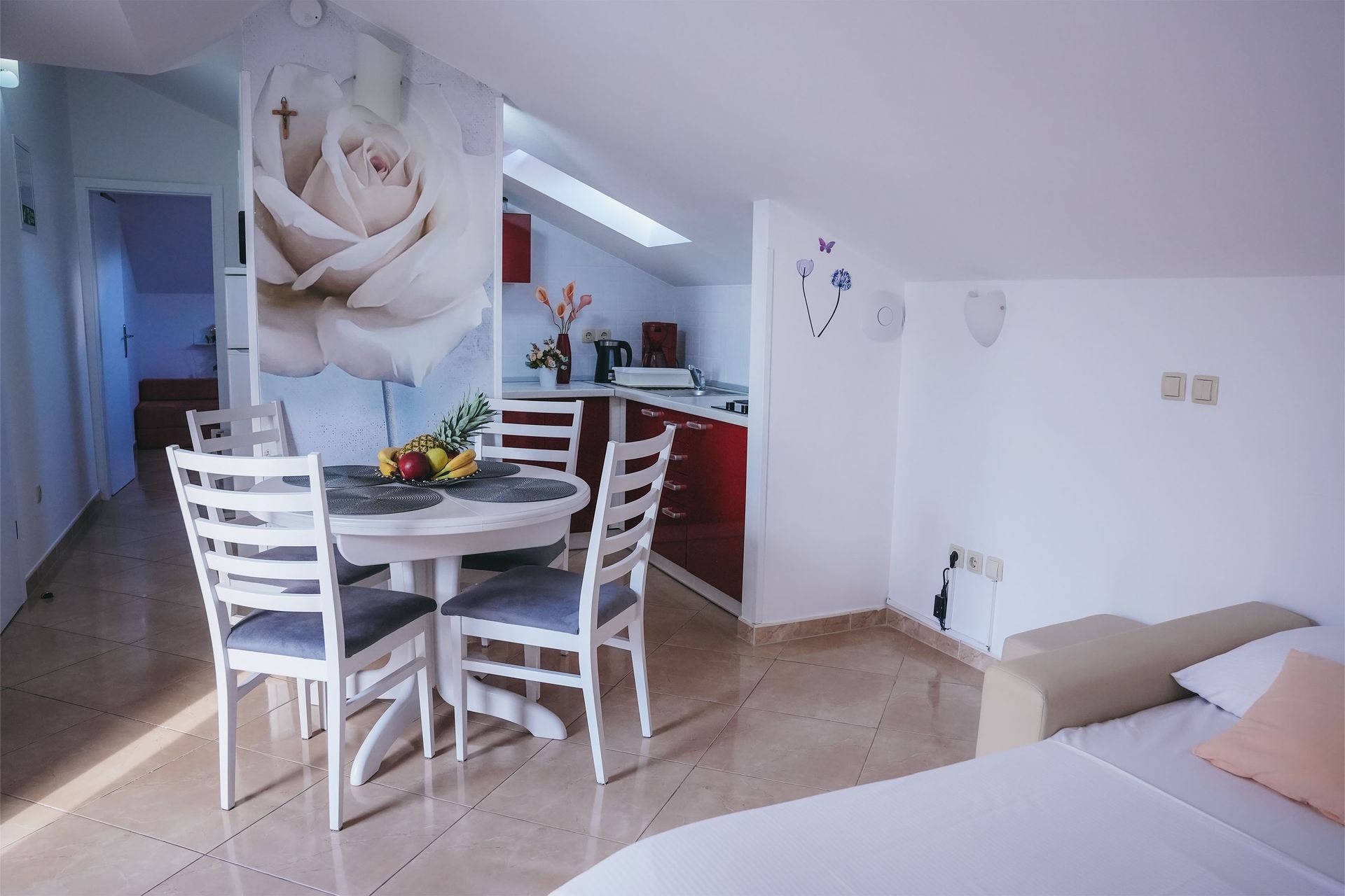 One bedroom apartment with balcony and sea view Promajna, Makarska  A-c