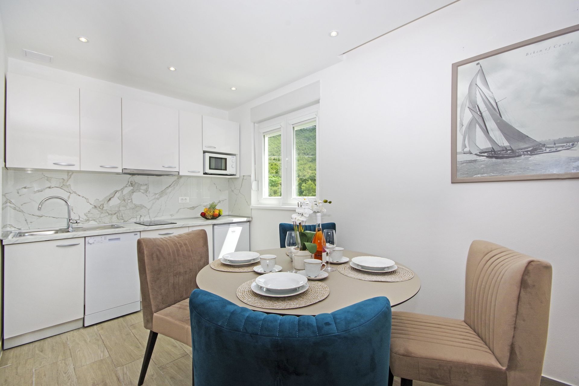 One bedroom apartment with terrace Promajna, Makarska  A-a