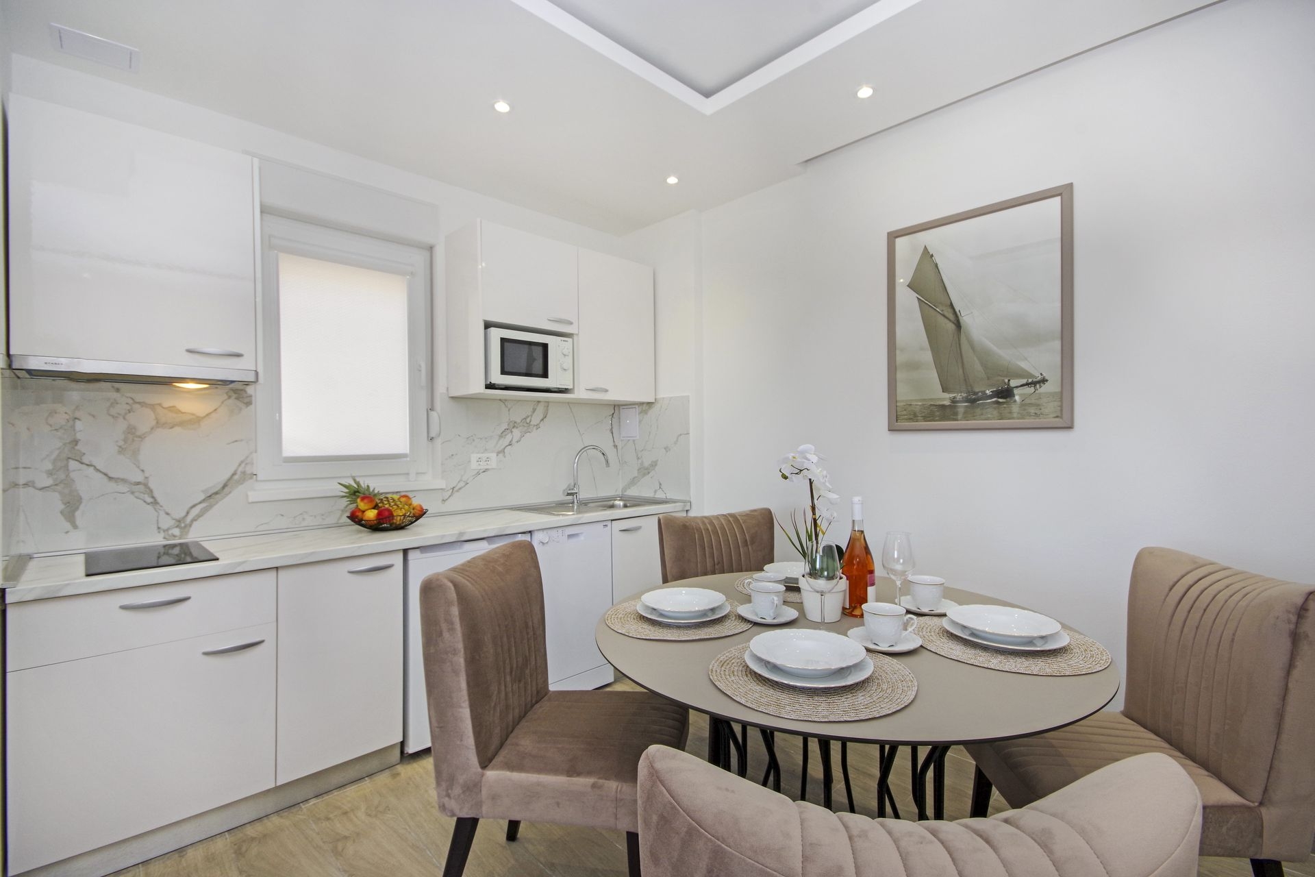One bedroom apartment with terrace Promajna, Makarska  A-b