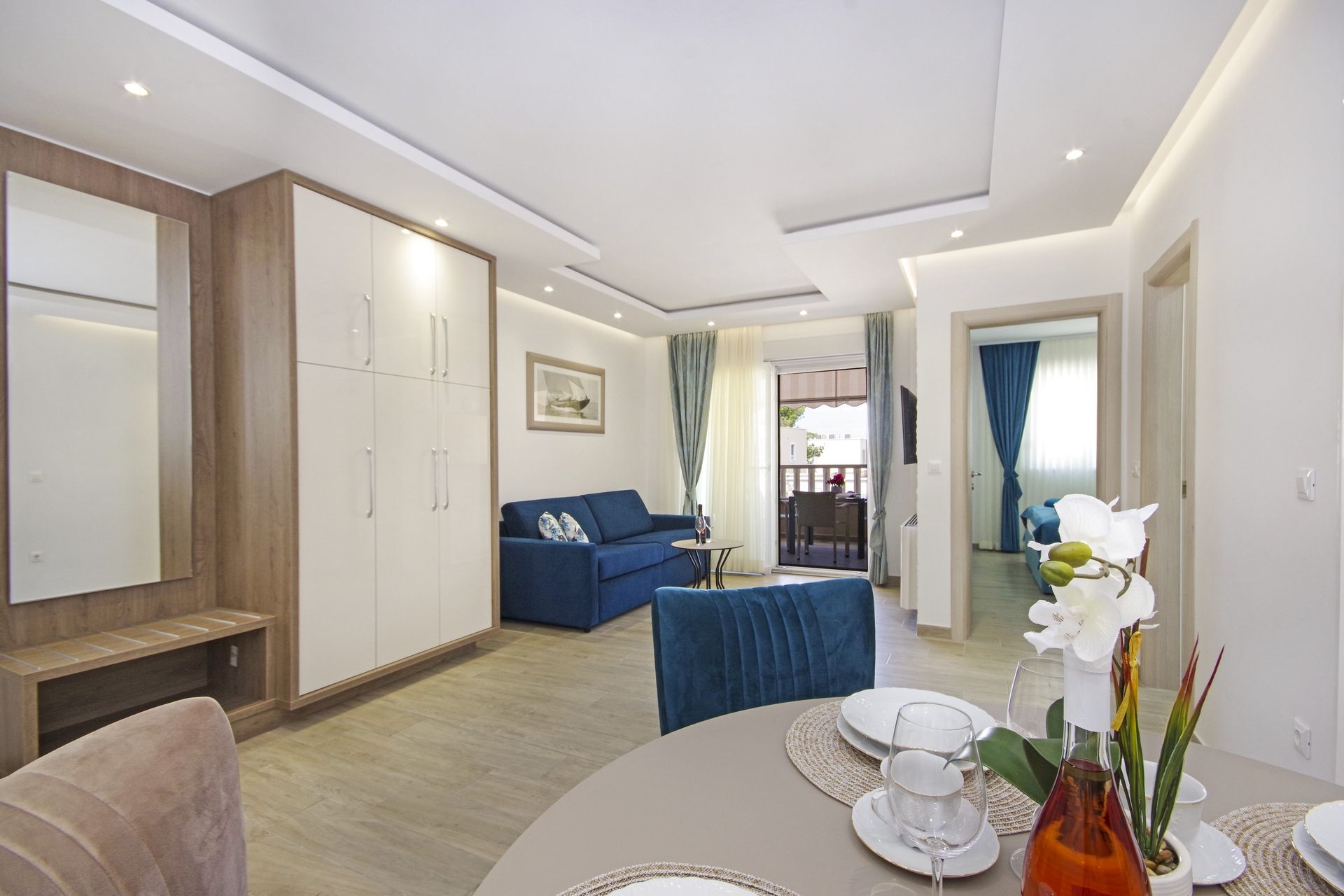 One bedroom apartment with terrace Promajna, Makarska  A-g