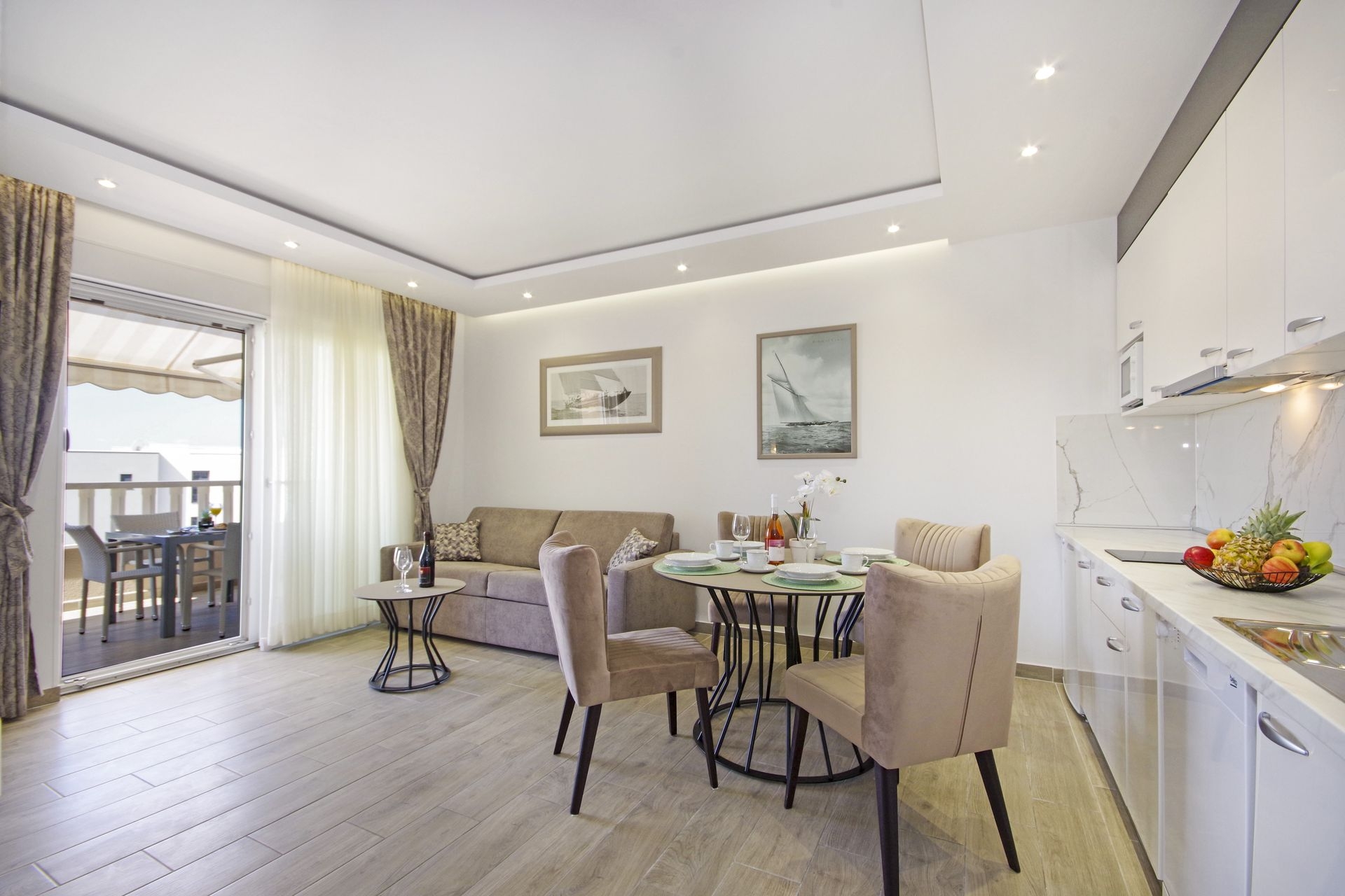One bedroom apartment with terrace and sea view Promajna, Makarska  A-i
