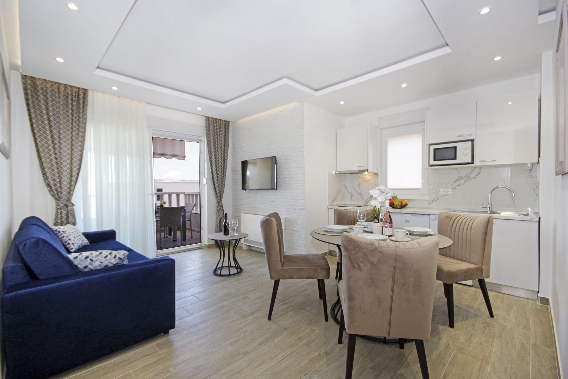 One bedroom apartment with terrace and sea view Promajna, Makarska  A-k