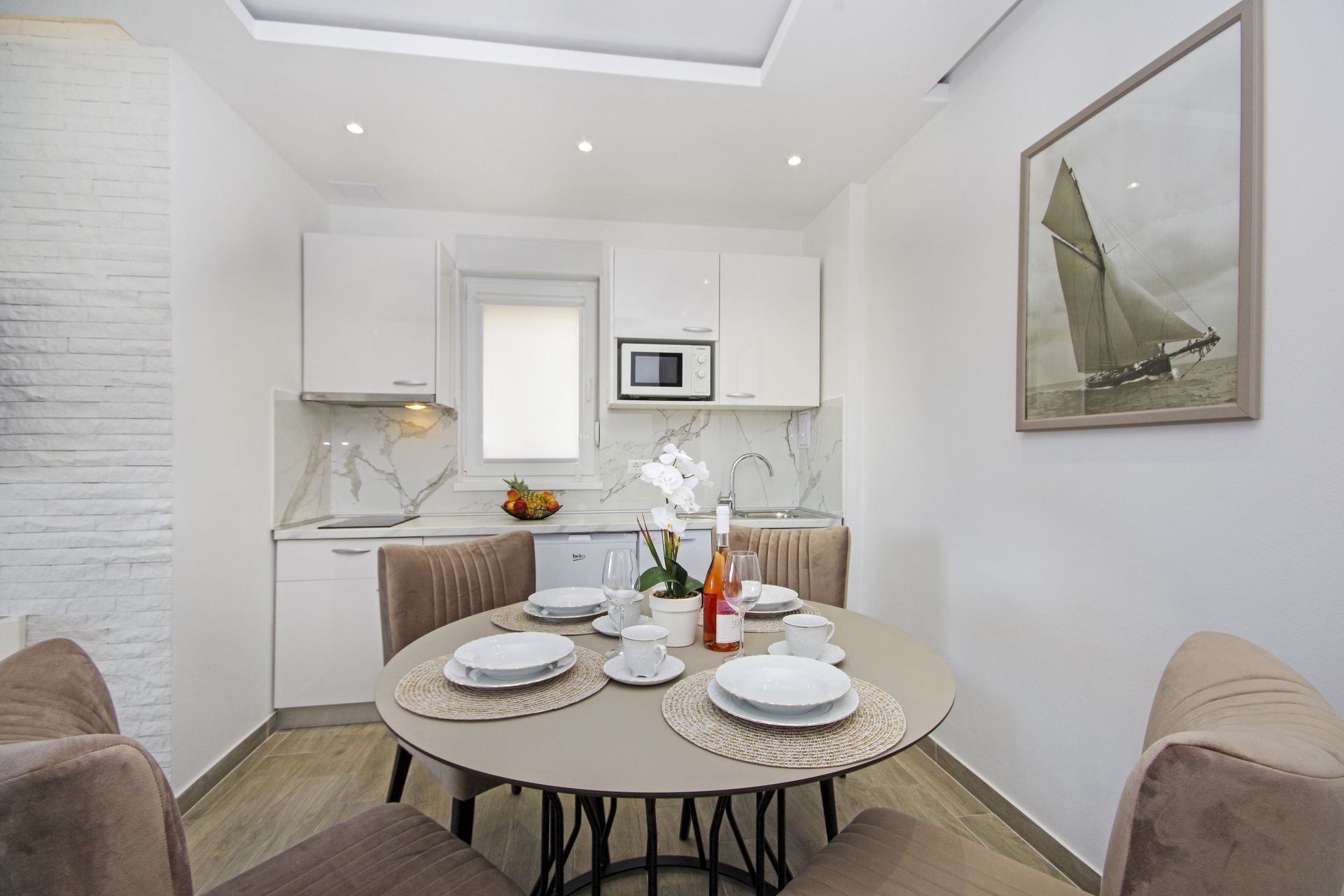 One bedroom apartment with terrace and sea view Promajna, Makarska  A-k