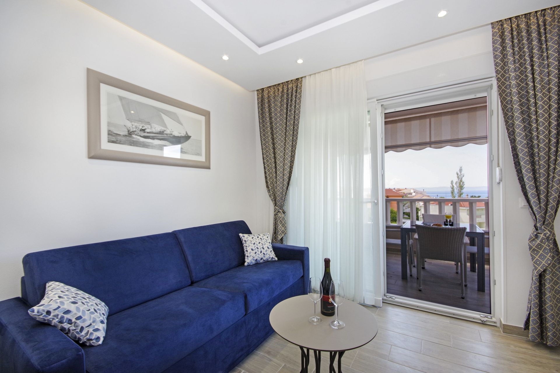 One bedroom apartment with terrace and sea view Promajna, Makarska  A-k