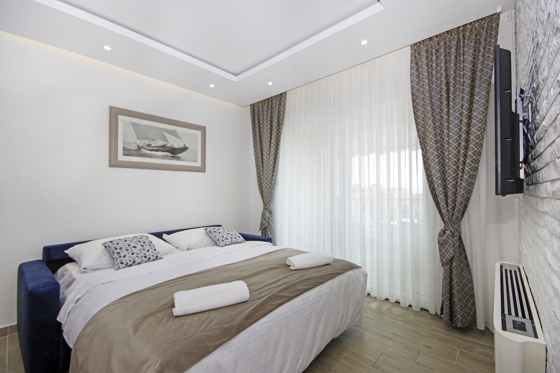 One bedroom apartment with terrace and sea view Promajna, Makarska  A-k
