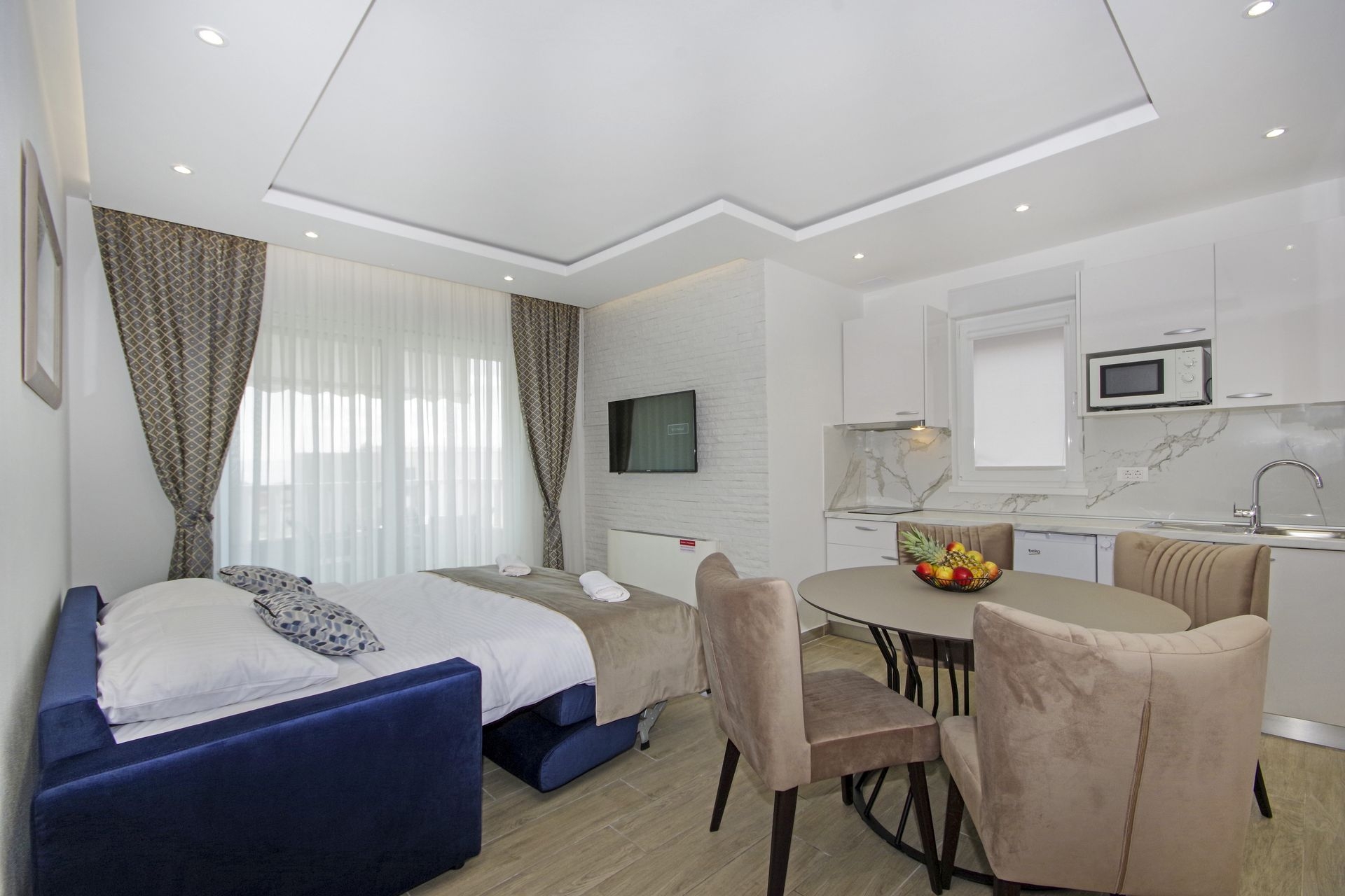 One bedroom apartment with terrace and sea view Promajna, Makarska  A-k