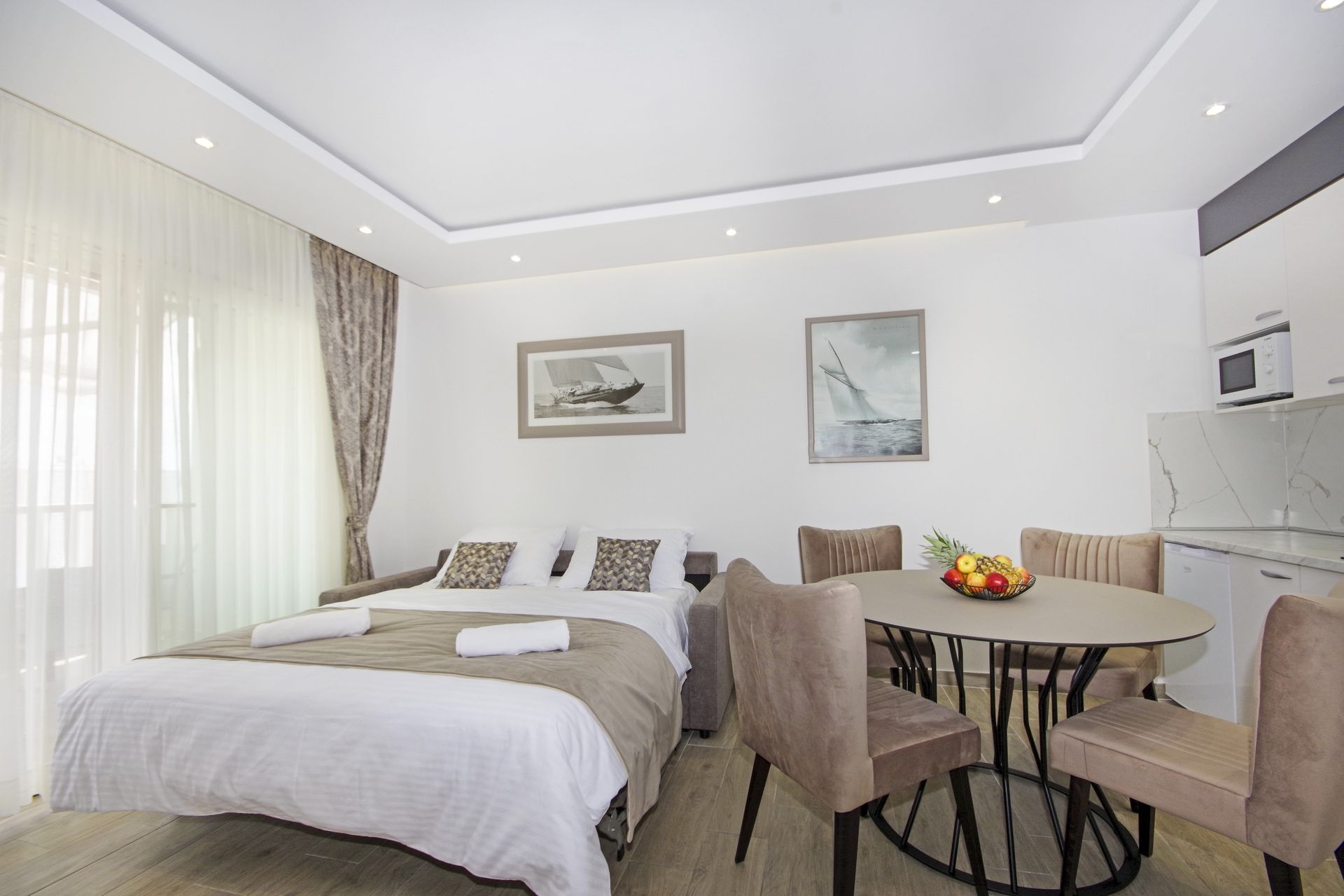 One bedroom apartment with terrace and sea view Promajna, Makarska  A-l
