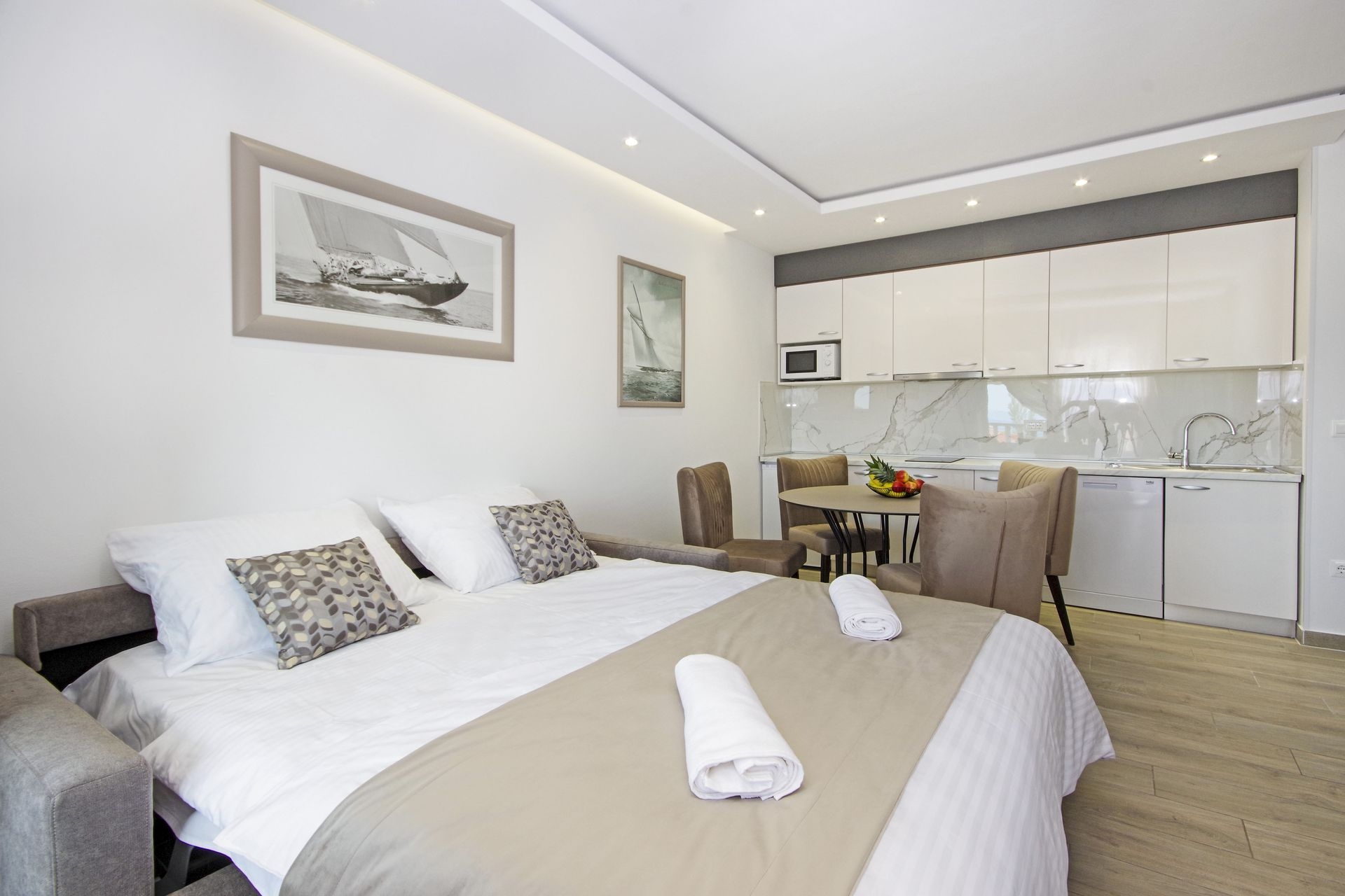 One bedroom apartment with terrace and sea view Promajna, Makarska  A-l