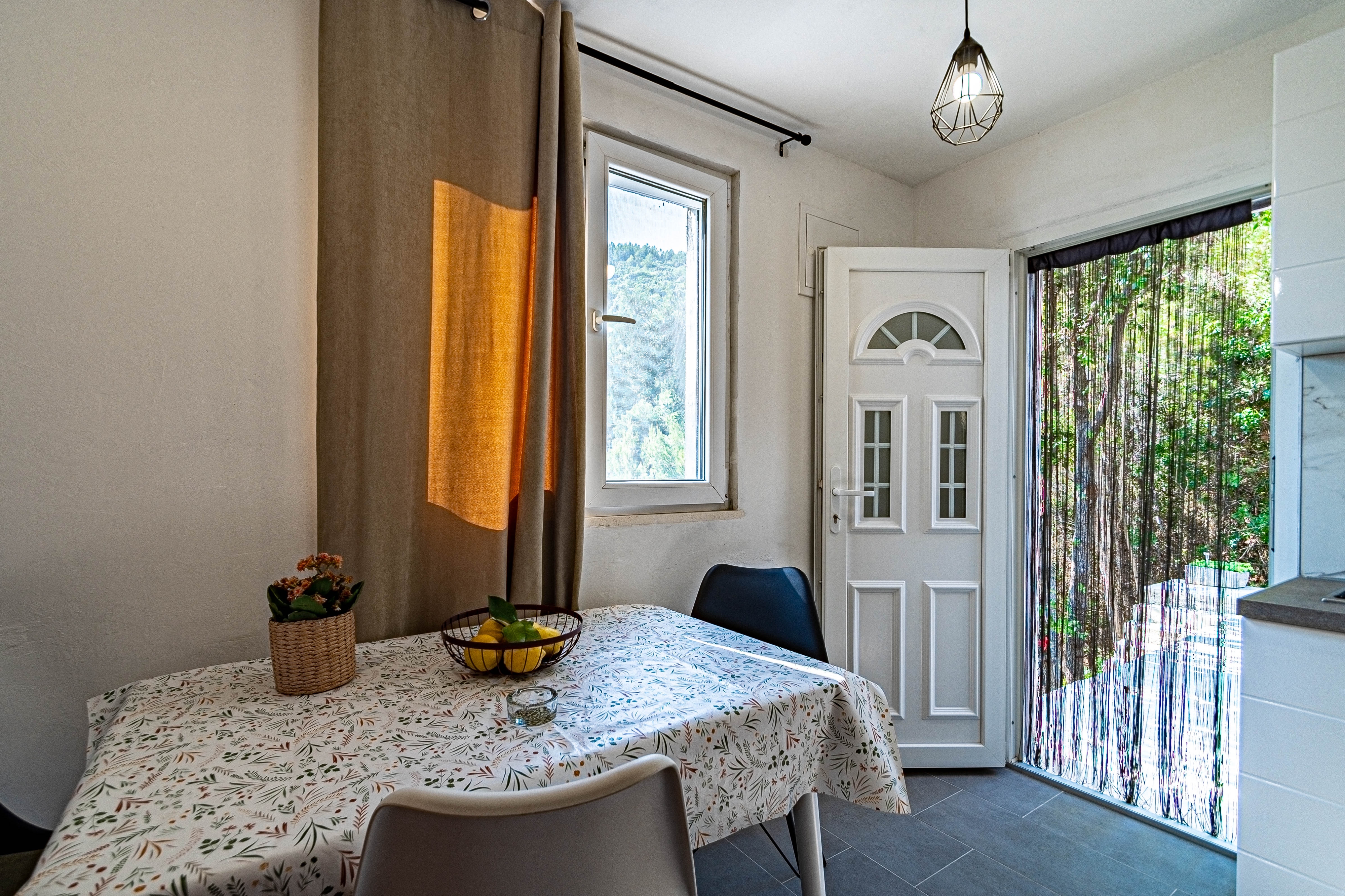 One bedroom house with terrace and sea view Cove Orlanduša, Korčula (K-21104)