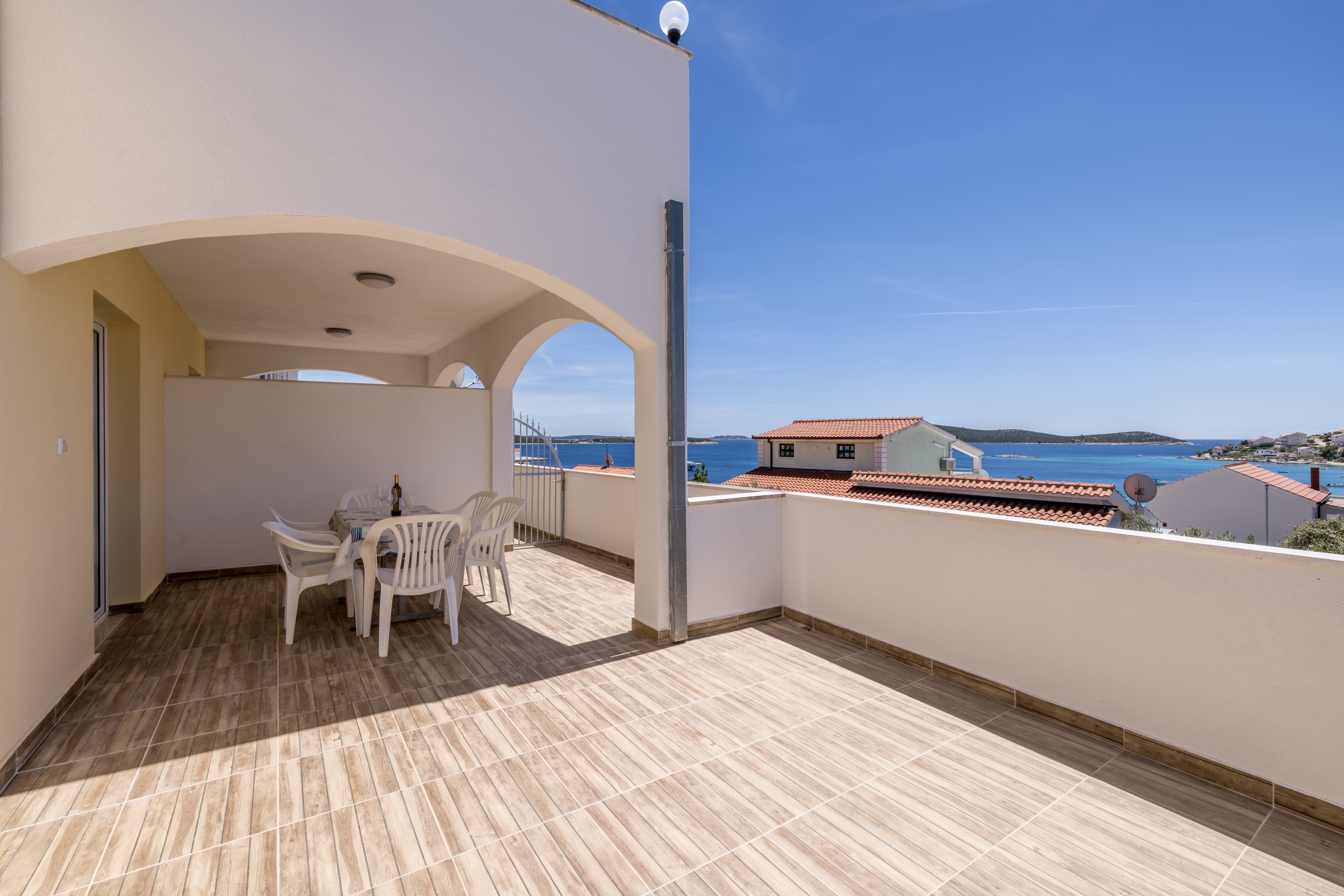 Two bedroom apartment with terrace and sea view Sevid, Trogir (A-21163-a)