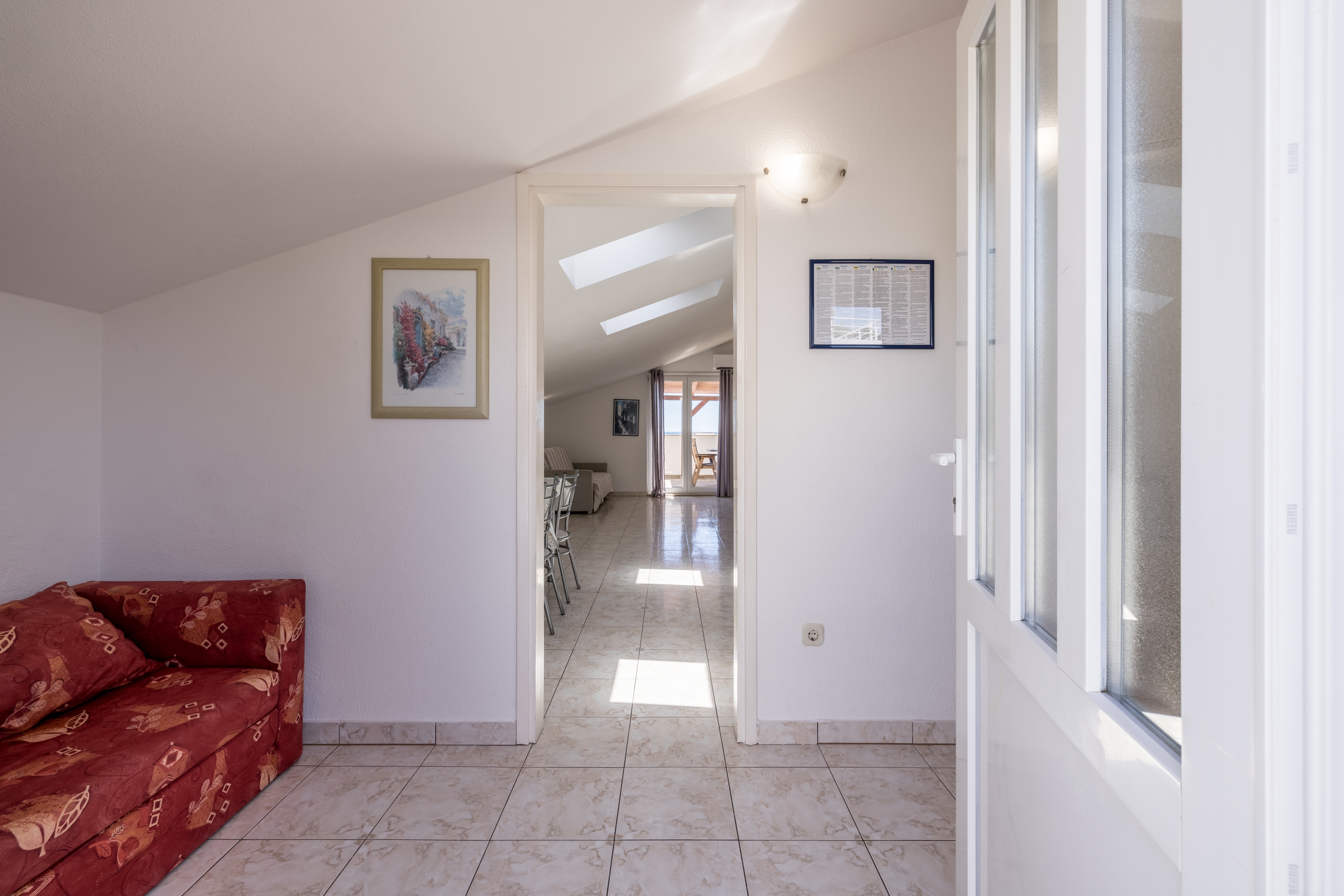 Two bedroom apartment with terrace and sea view Sevid, Trogir  A-c