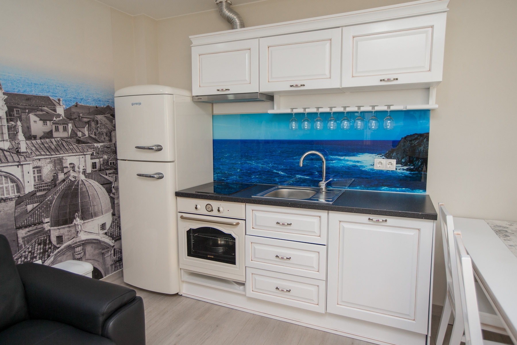 One bedroom apartment with terrace Promajna, Makarska  A-f