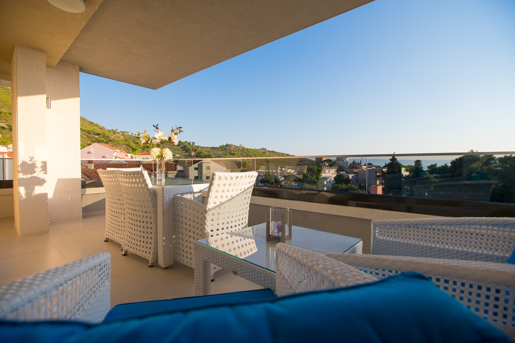 One bedroom apartment with terrace Promajna, Makarska  A-b
