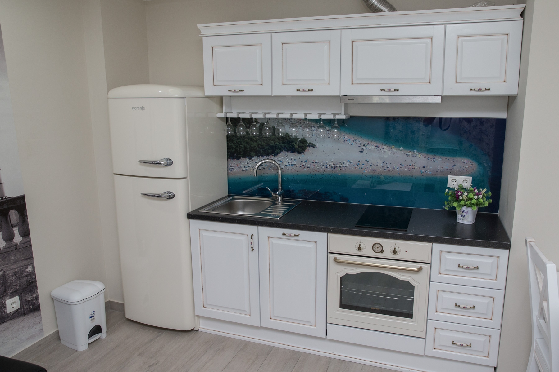 One bedroom apartment with terrace and sea view Promajna, Makarska  A-m