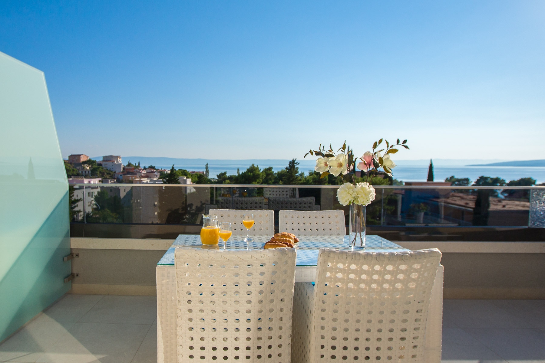 One bedroom apartment with terrace and sea view Promajna, Makarska  A-n