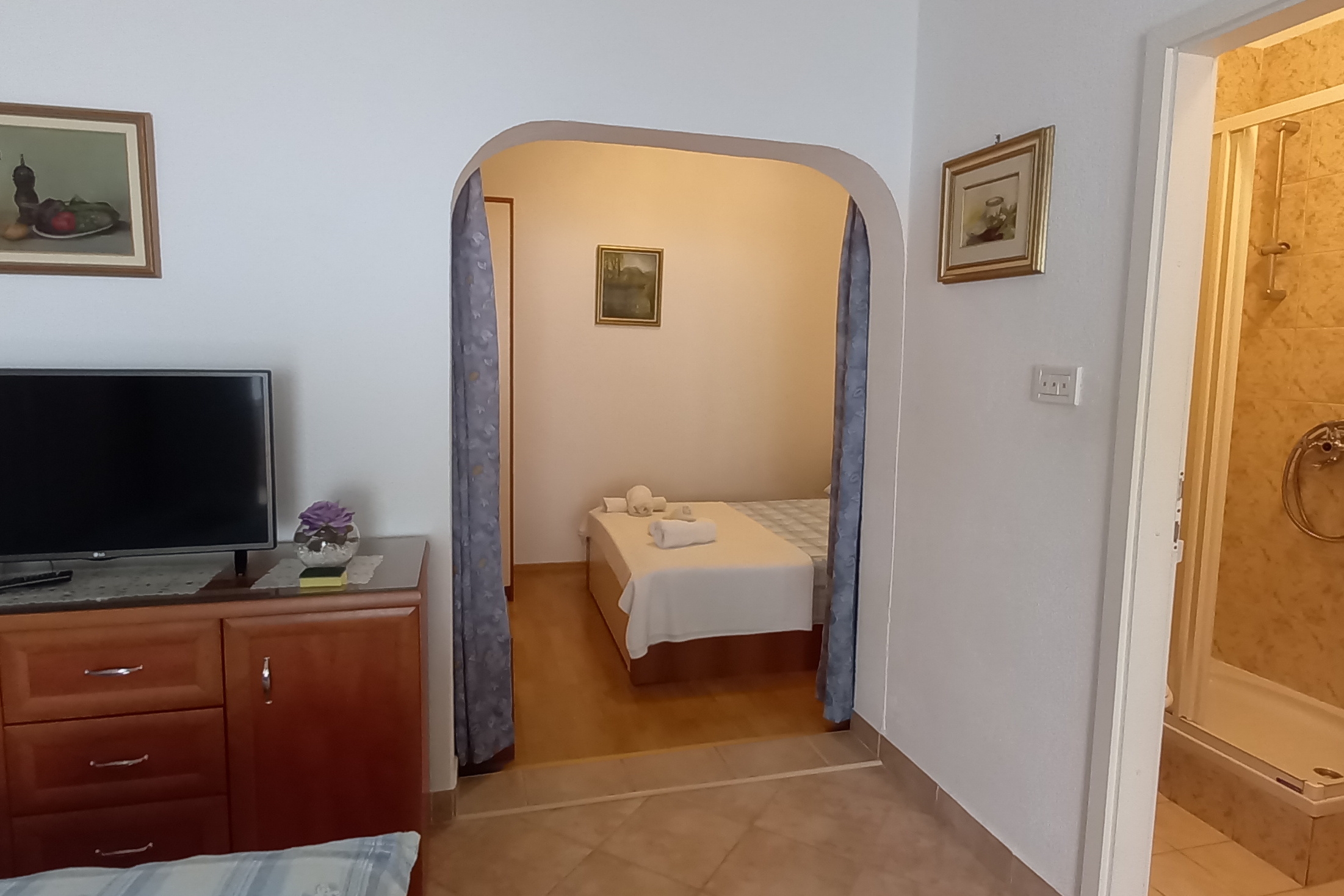 Studio flat with terrace Promajna, Makarska  AS-a