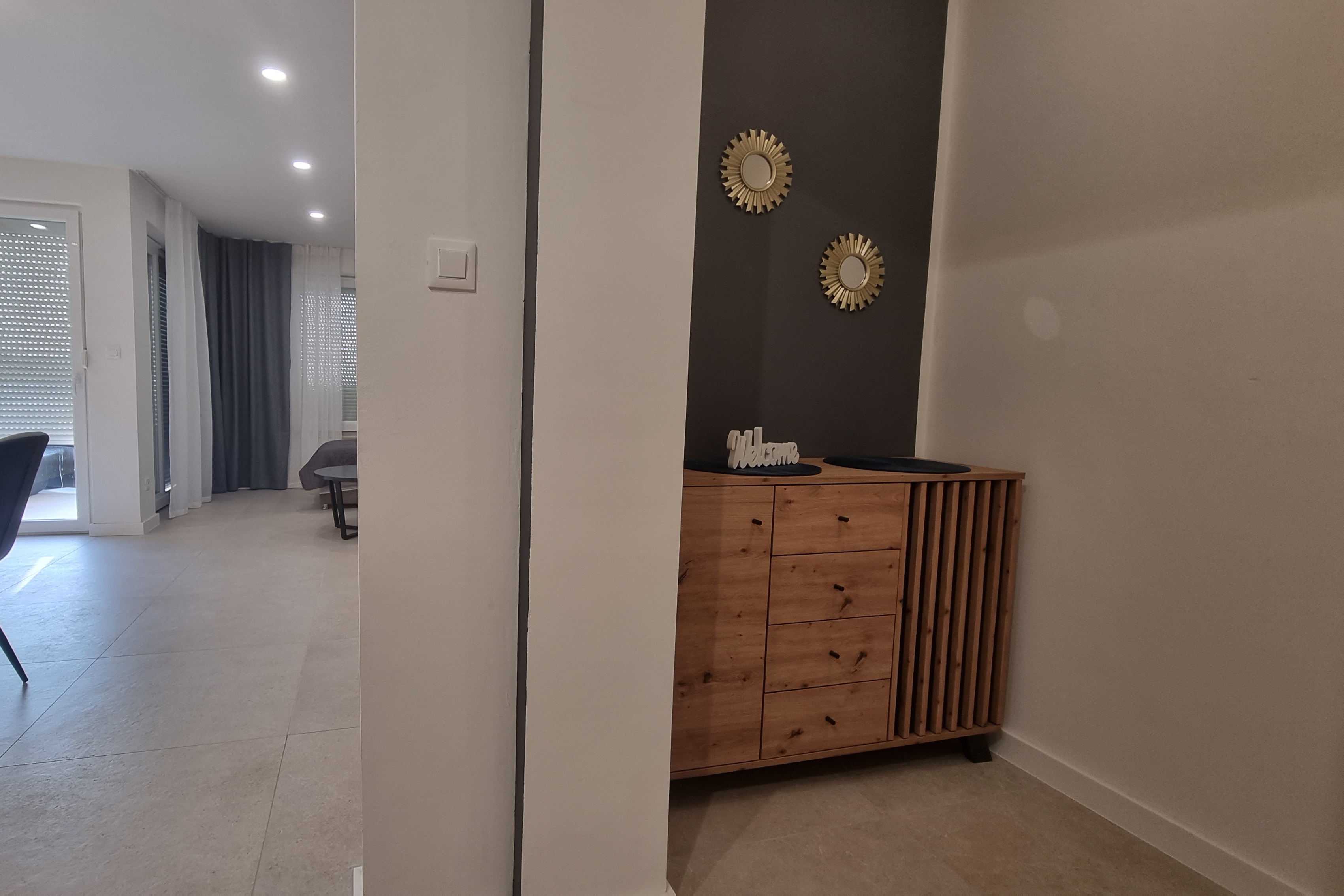 One bedroom apartment with terrace and sea view Šilo, Krk  A-d