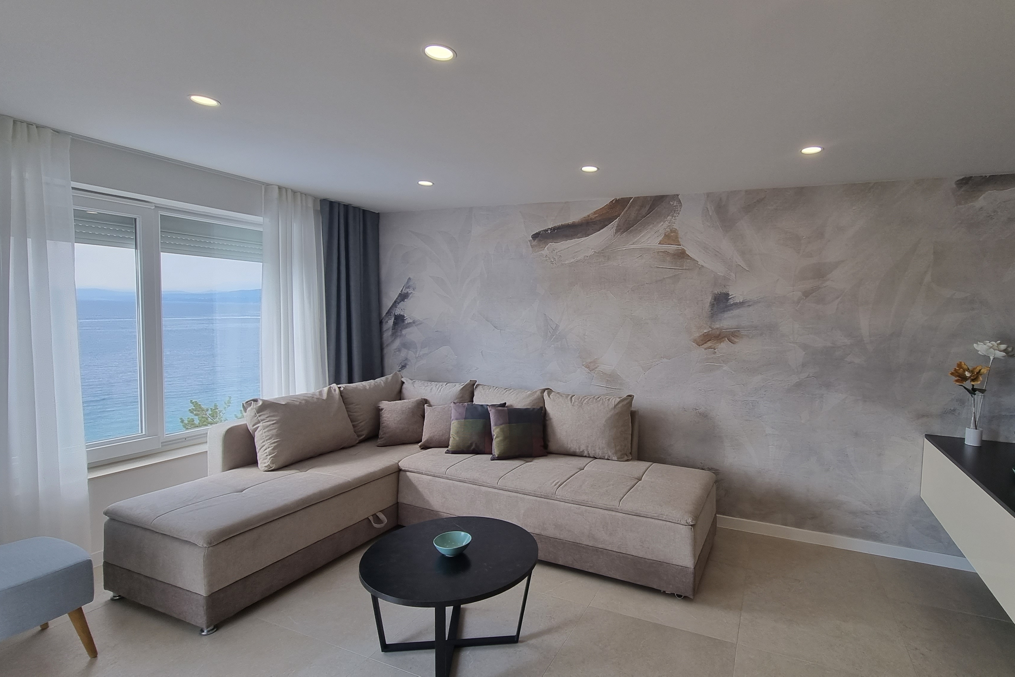 One bedroom apartment with terrace and sea view Šilo, Krk (A-21242-d)